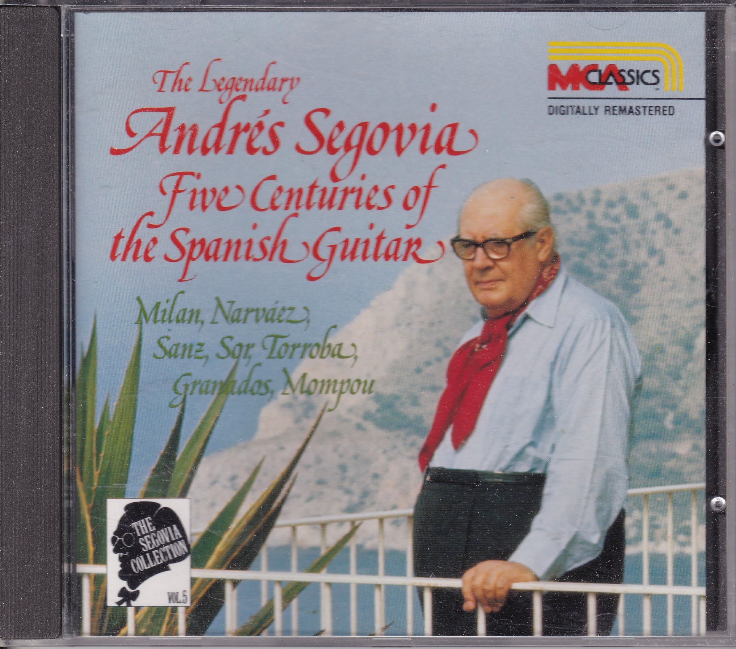 Andrés Segovia – Five Centuries of the Spanish Guitar (1989) CD album