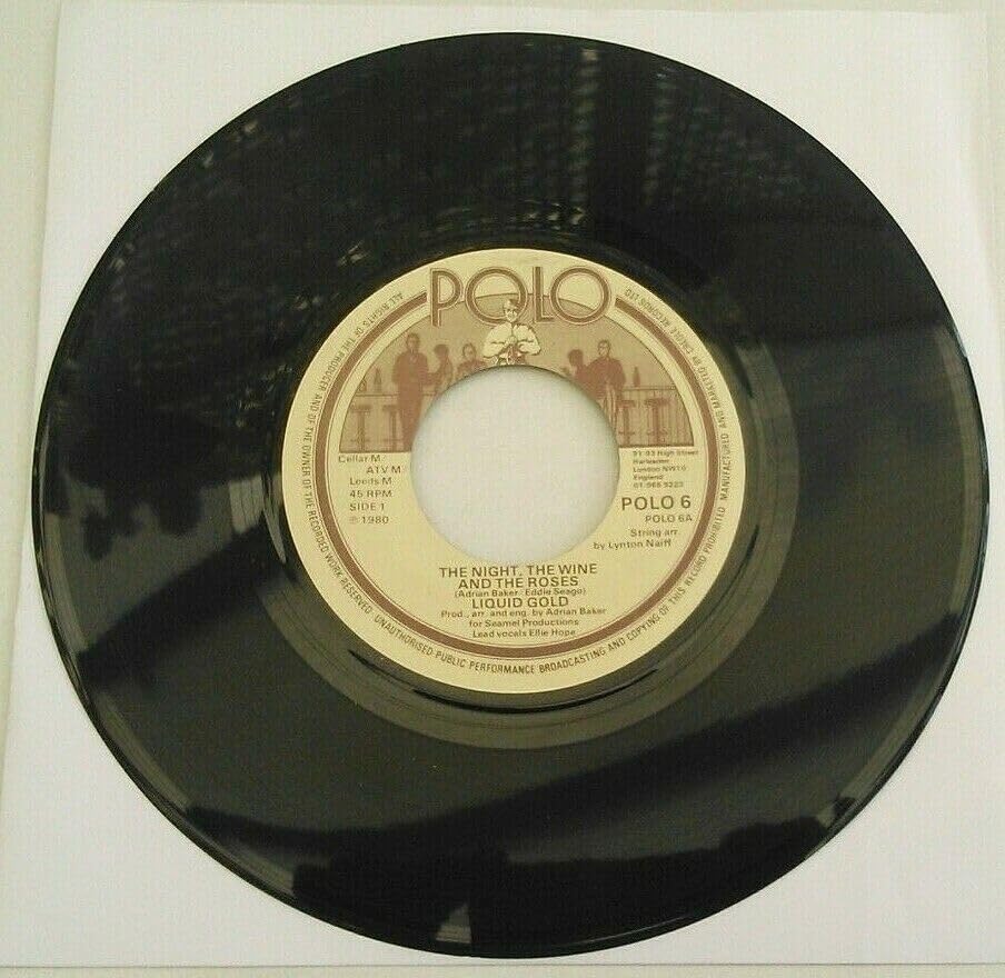 Liquid Gold - The Night, The Wine and The Roses (Polo 1980) 7" vinyl single VG/- jukebox centre
