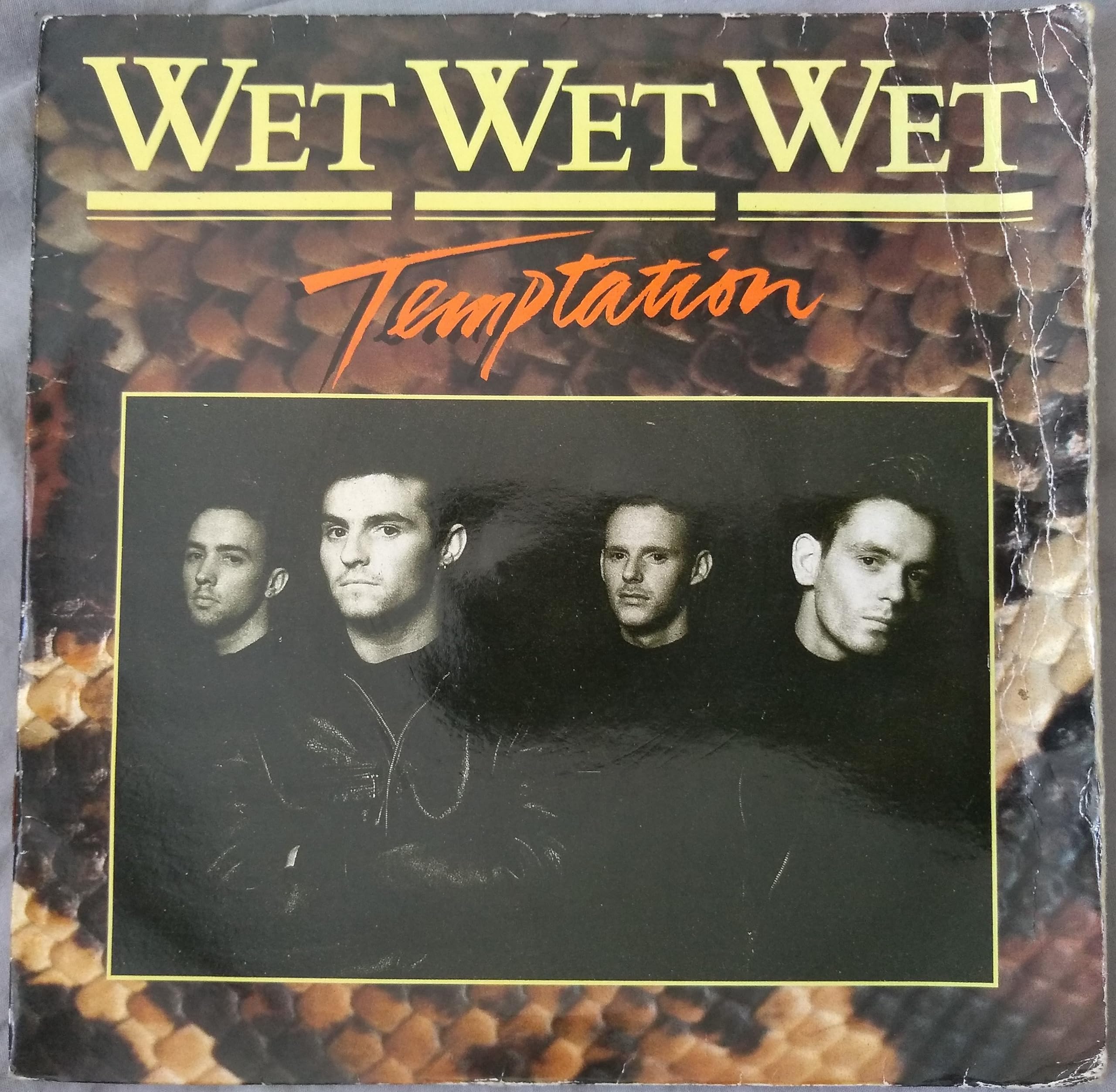 Wet Wet Wet - Temptation (The Precious Organisation 1988) 7" vinyl single VG/VG gatefold