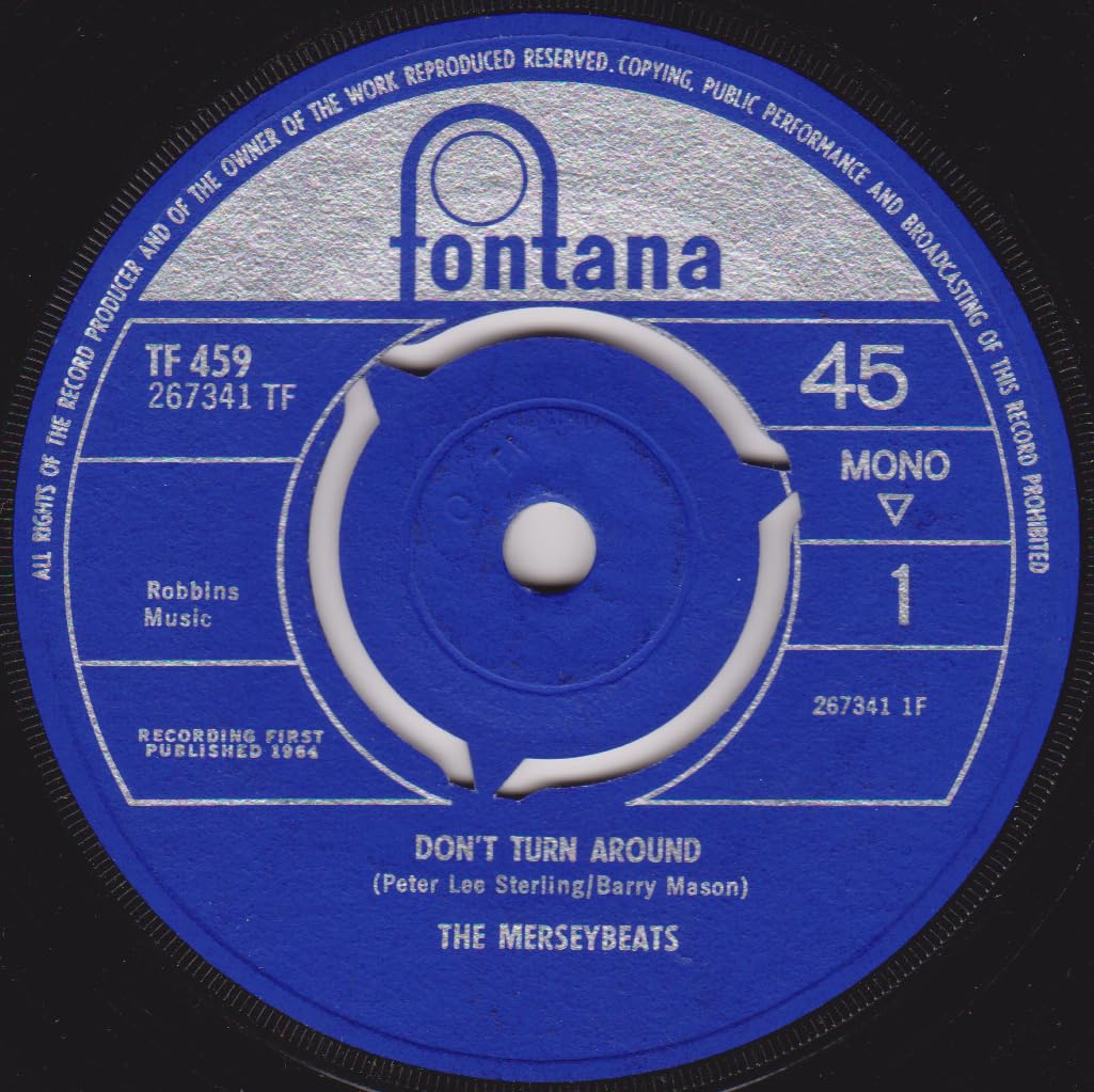The Merseybeats – Don't Turn Around (Fotnana 1964) 7" vinyl single VG/-