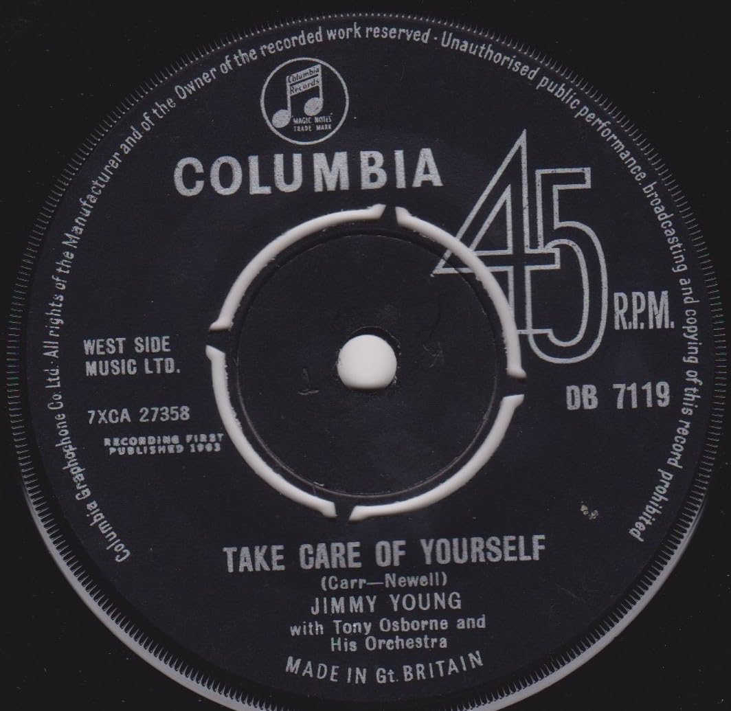 Jimmy Young – Miss You (Columbia 1963) 7'' vinyl single VG/-