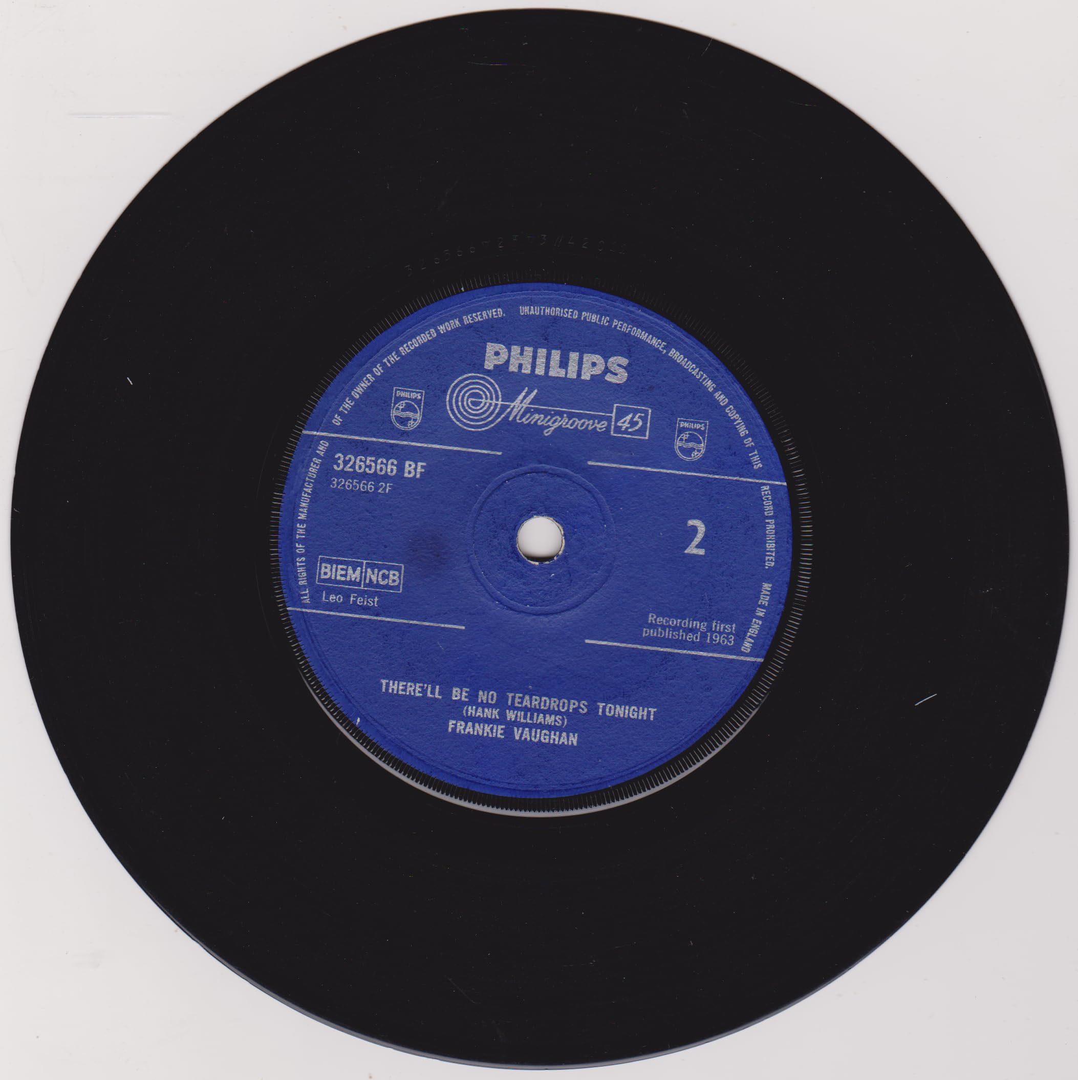 Frankie Vaughan - Loop De Loop (Philips 1963) 7" vinyl single VG/-