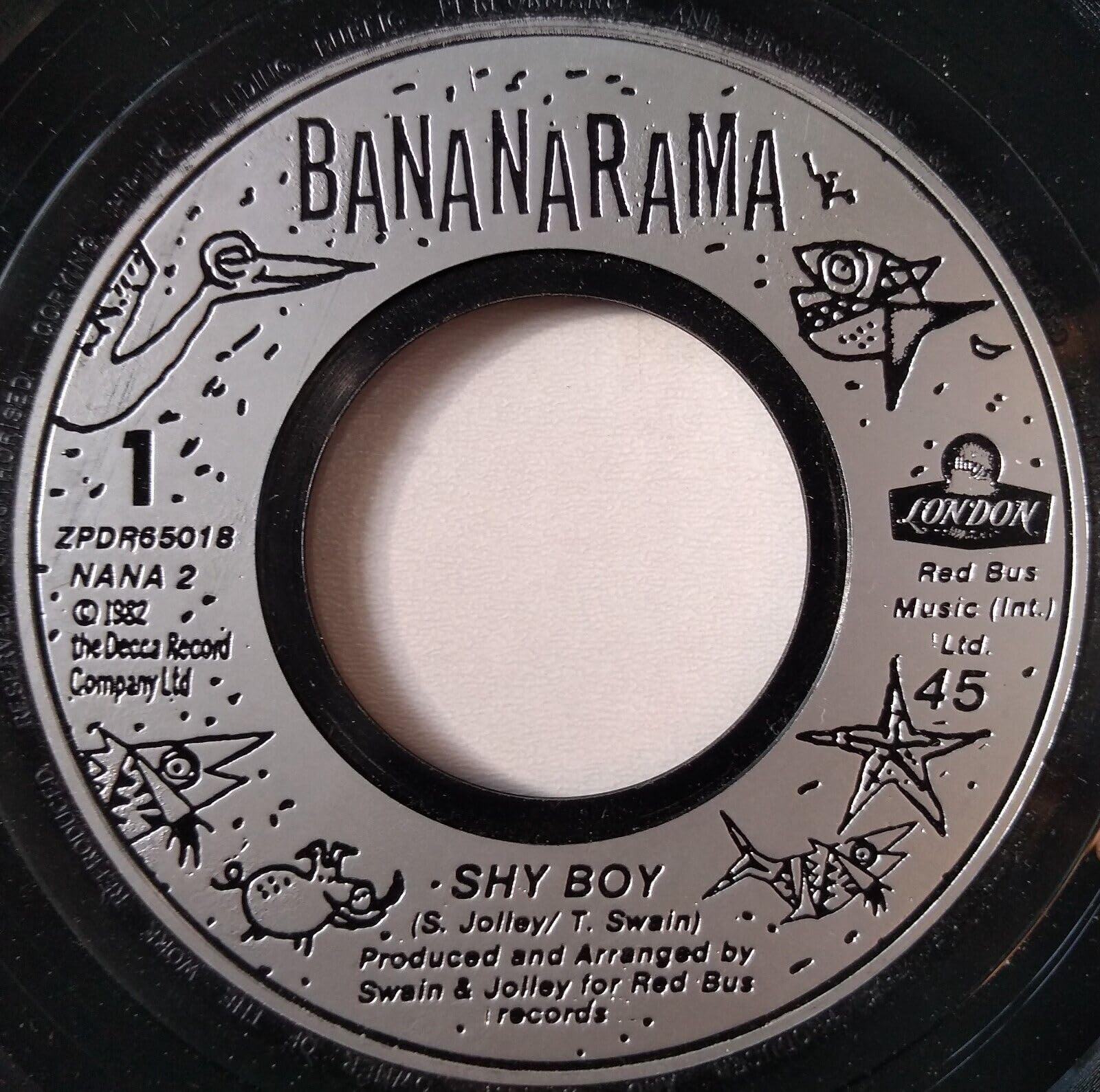 Bananarama - Shy Boy (London 1982) 7" vinyl single VG/- jukebox centre