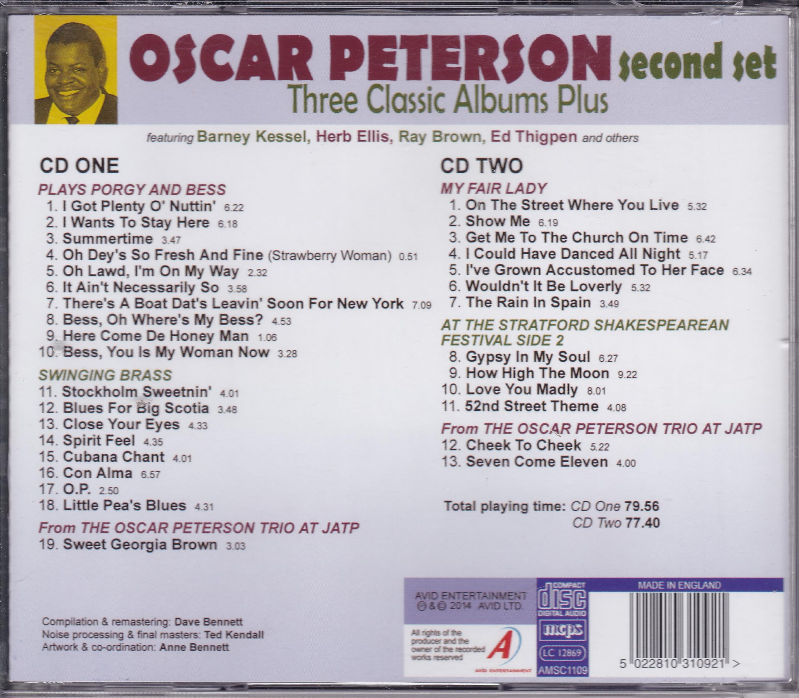 Oscar Peterson - Second Set - Three Classic Albums Plus 2xCD album