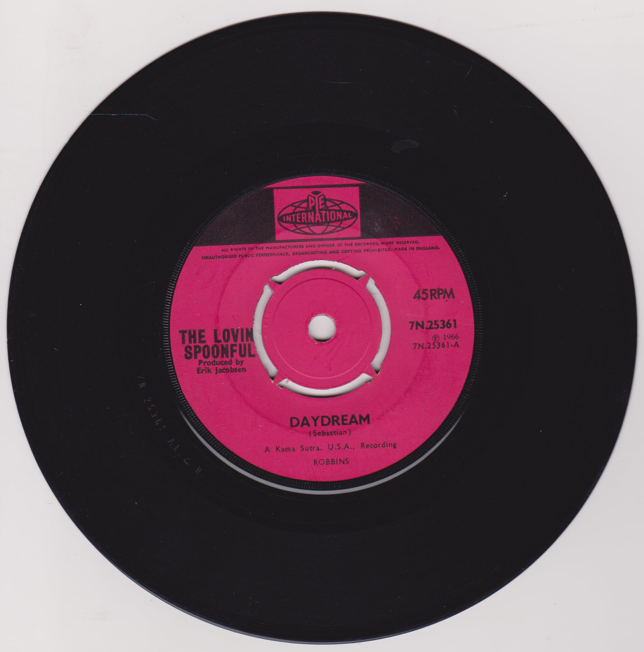 The Lovin' Spoonful – Daydream (Pye 1966) 7" vinyl single VG/-