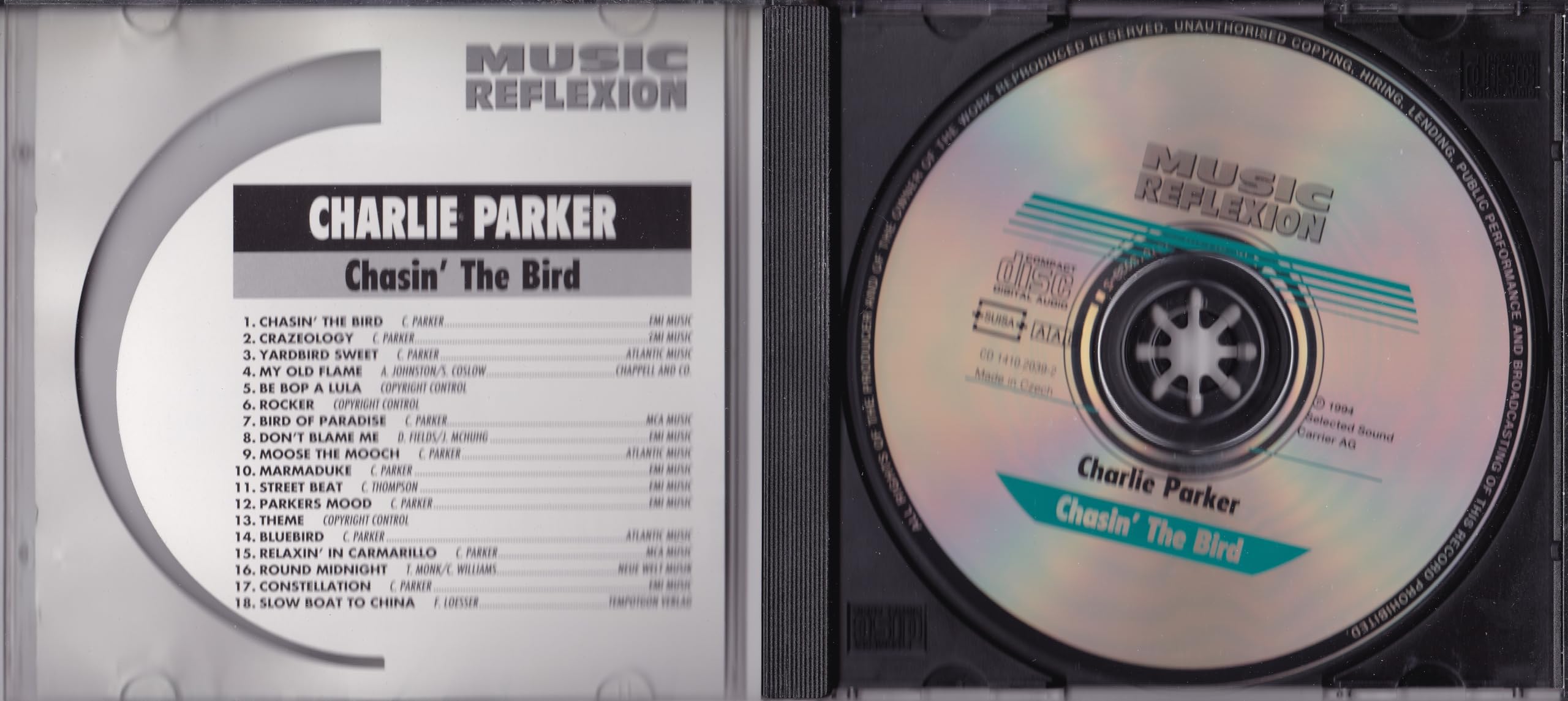 Charlie Parker - Chasin' The Bird (1994) CD album