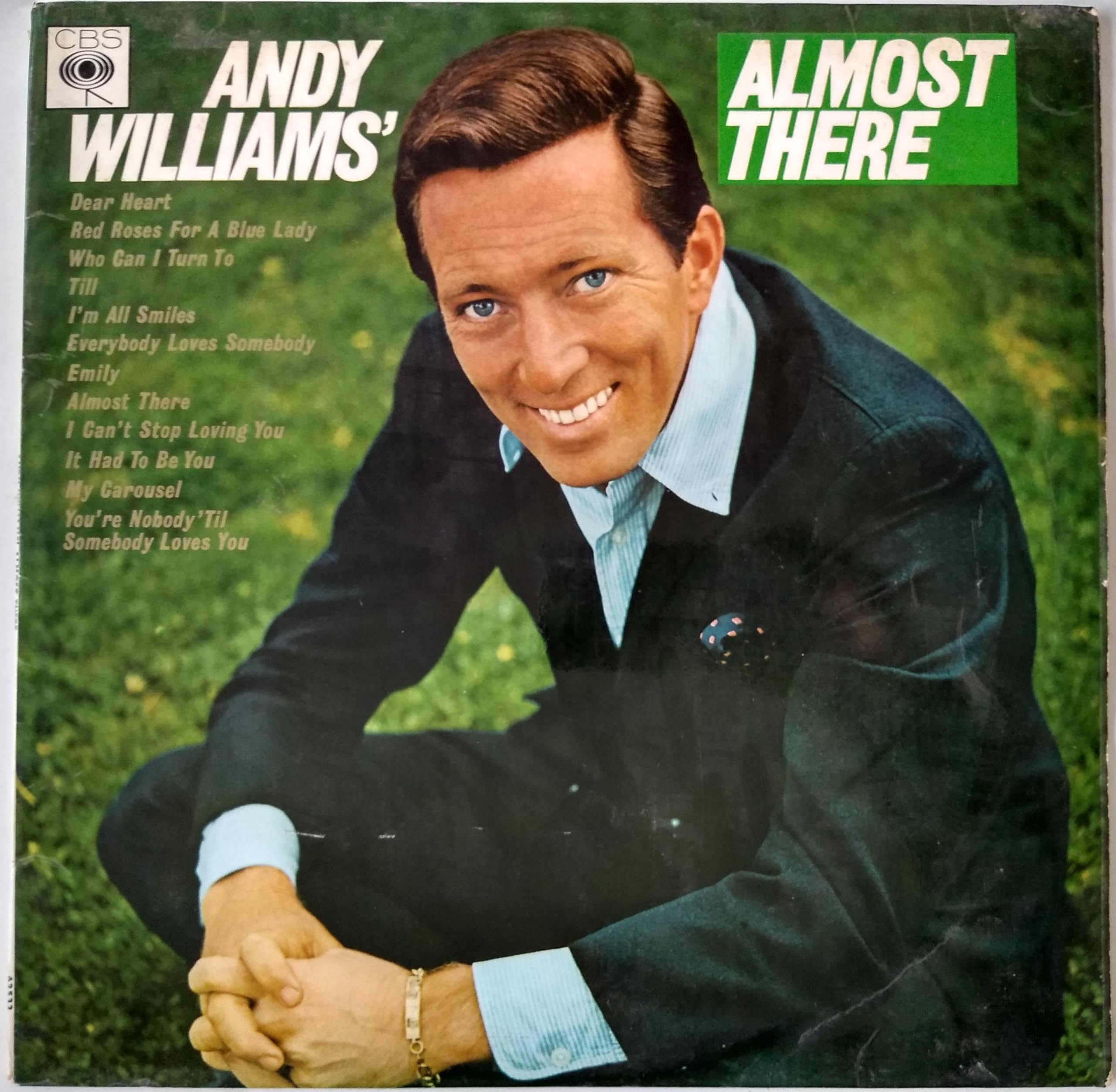 Andy Williams - Almost There (CBS) 12" vinyl LP VG/VG