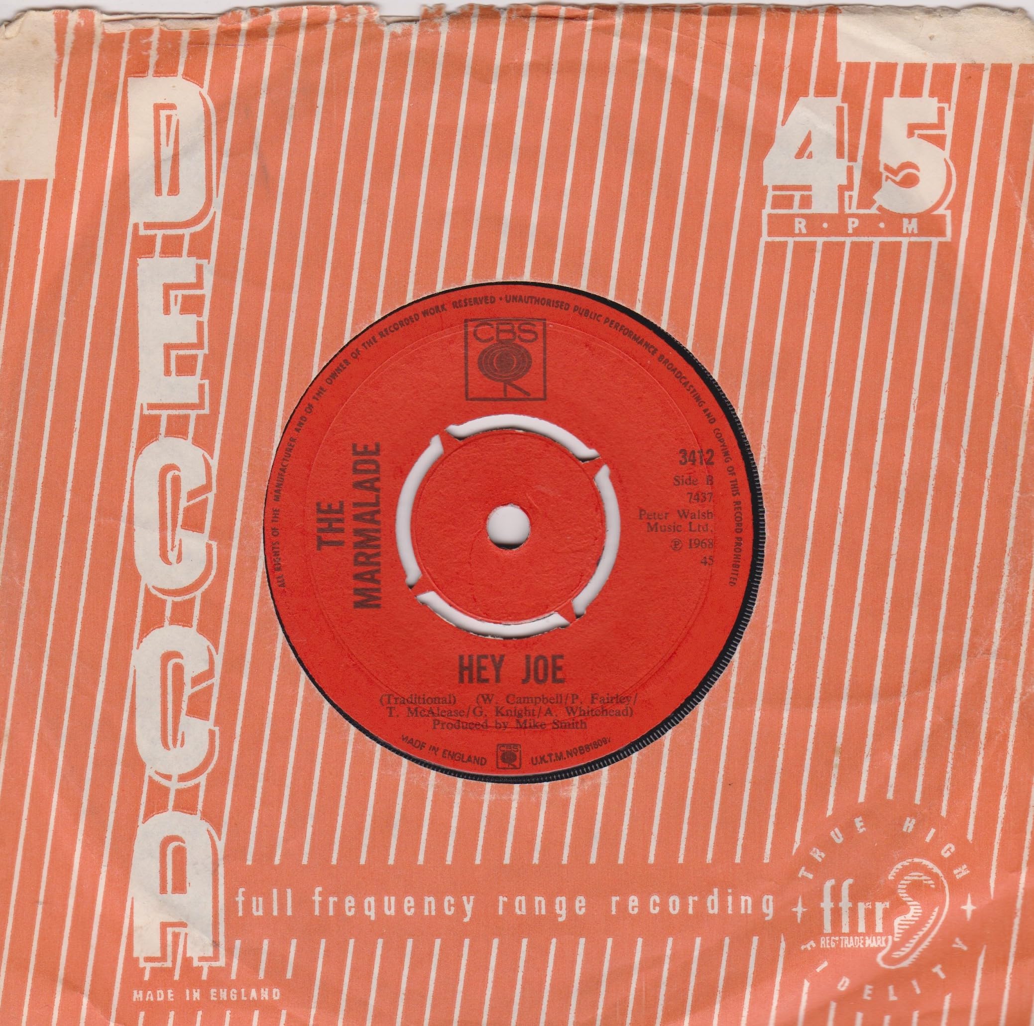 The Marmalade - Lovin' Things (CBS 1968) 7" vinyl single VG/-