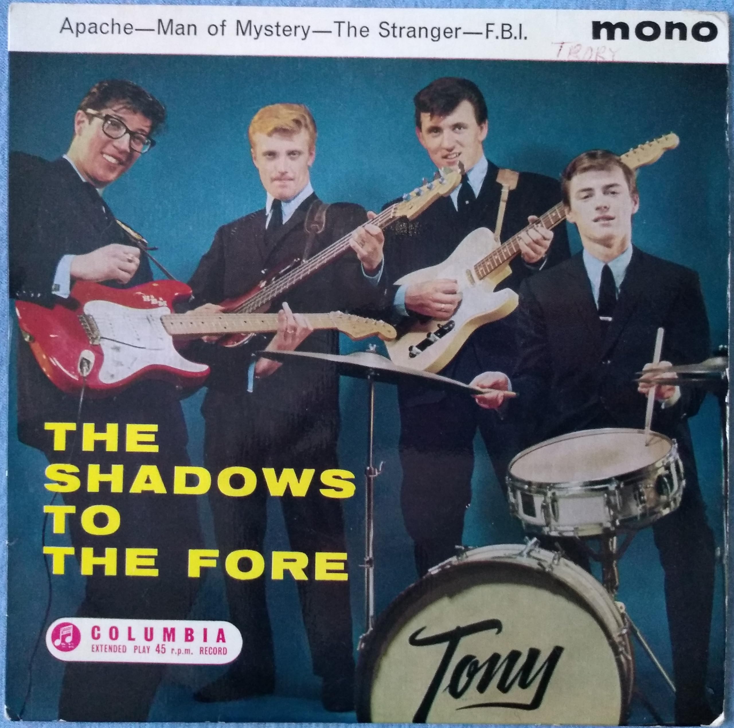The Shadows - To The Fore (Columbia 7" vinyl EP VG/VG