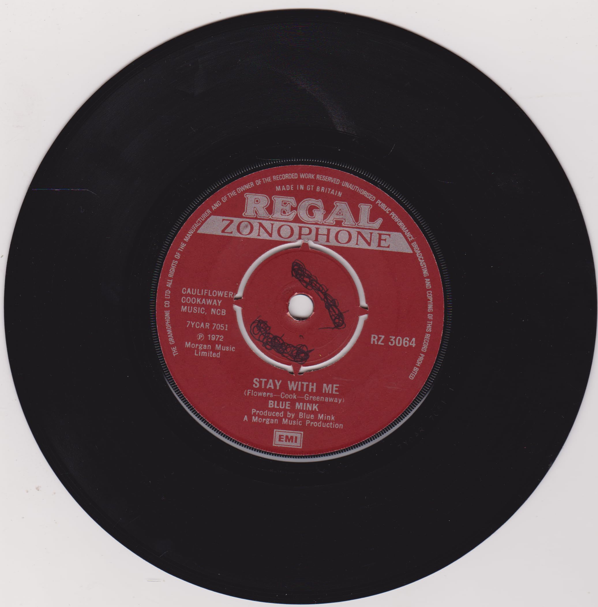 Blue Mink - Stay With Me (Regal 1972) 7" vinyl single VG/-