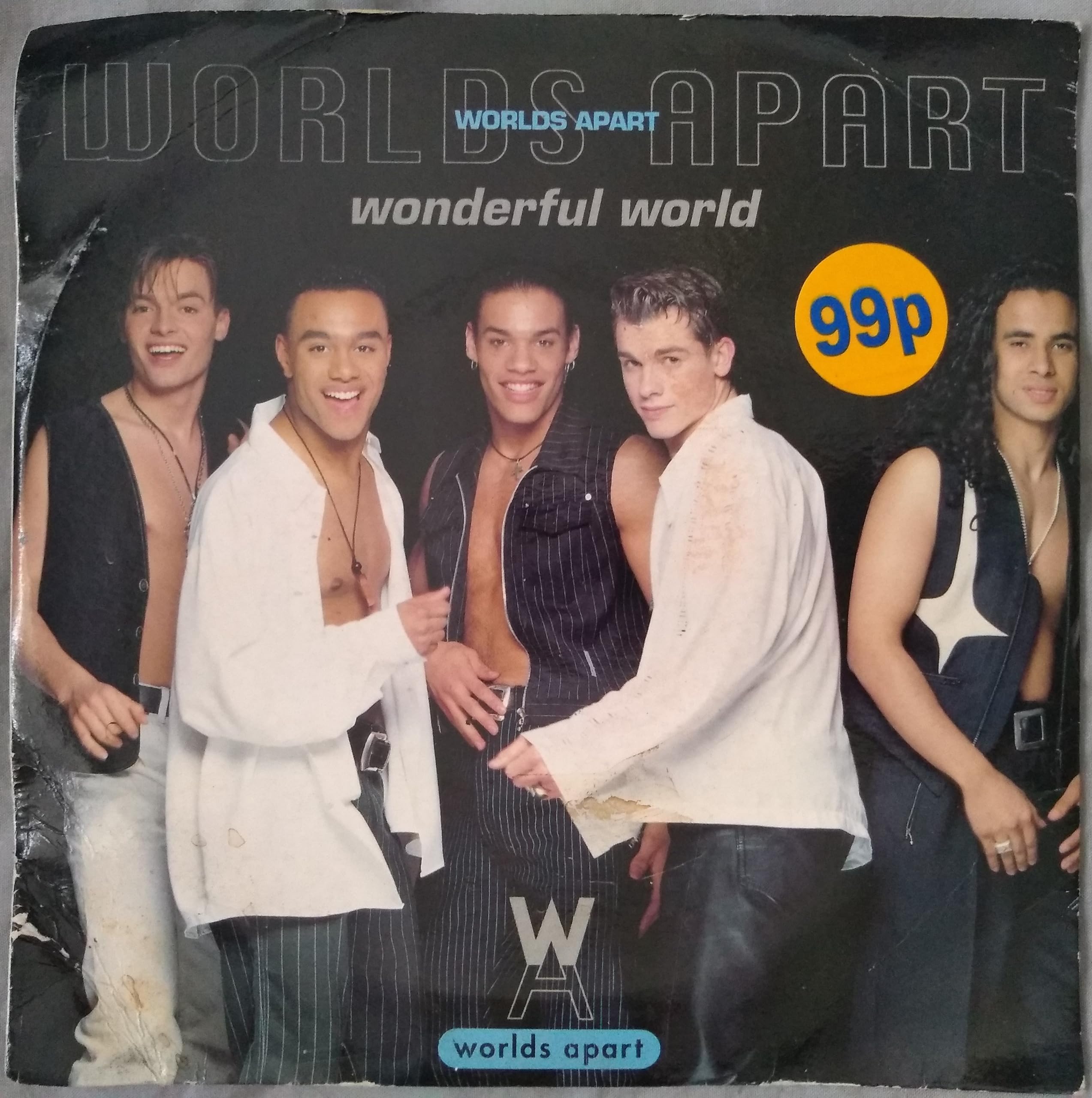 Worlds Apart - Wonderful World (Arista 1993) 7" vinyl single VG/VG
