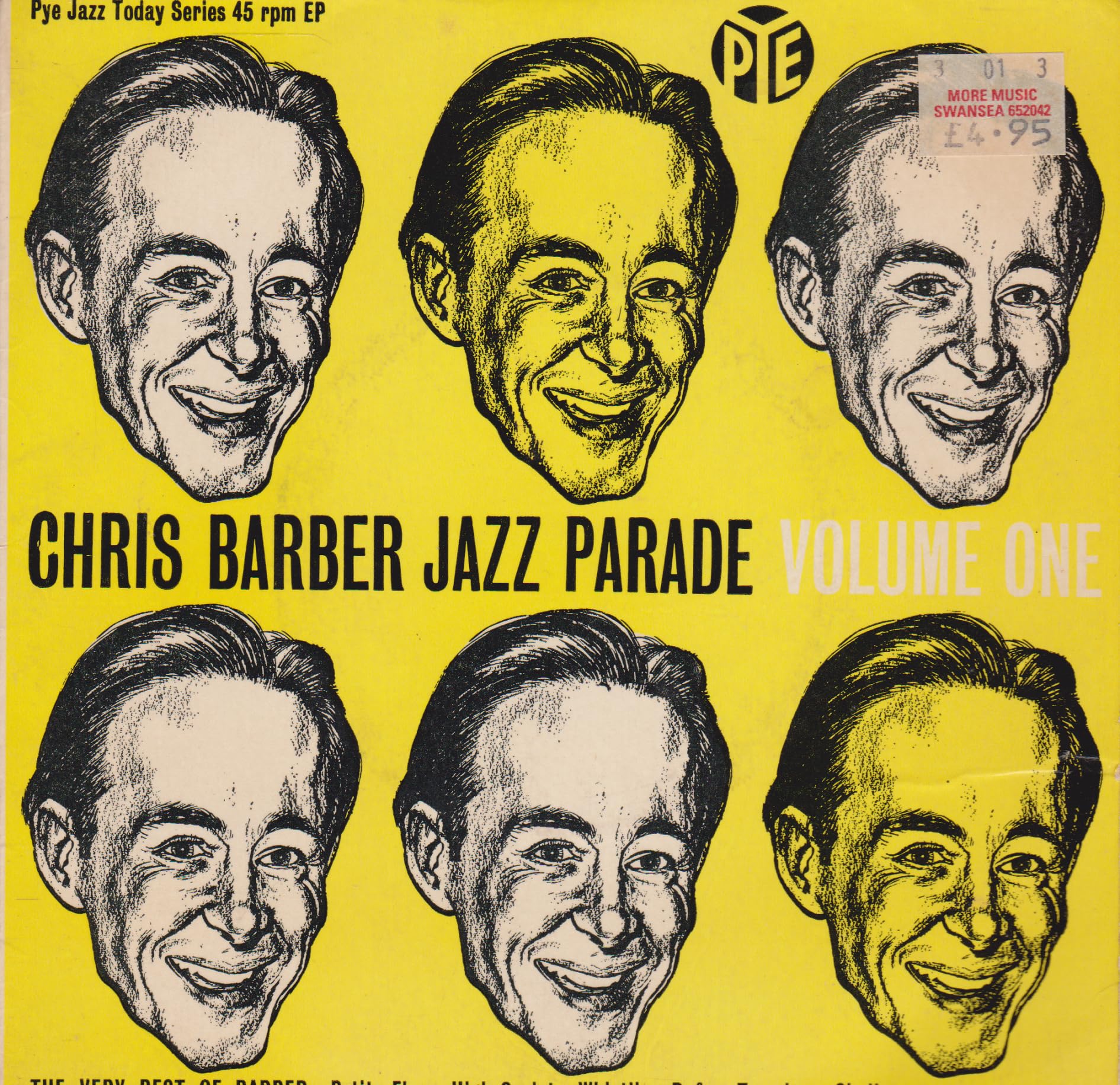 Chris Barber's Jazz Band – Chris Barber Jazz Parade Volume One (Pye) 7" vinyl EP VG/VG