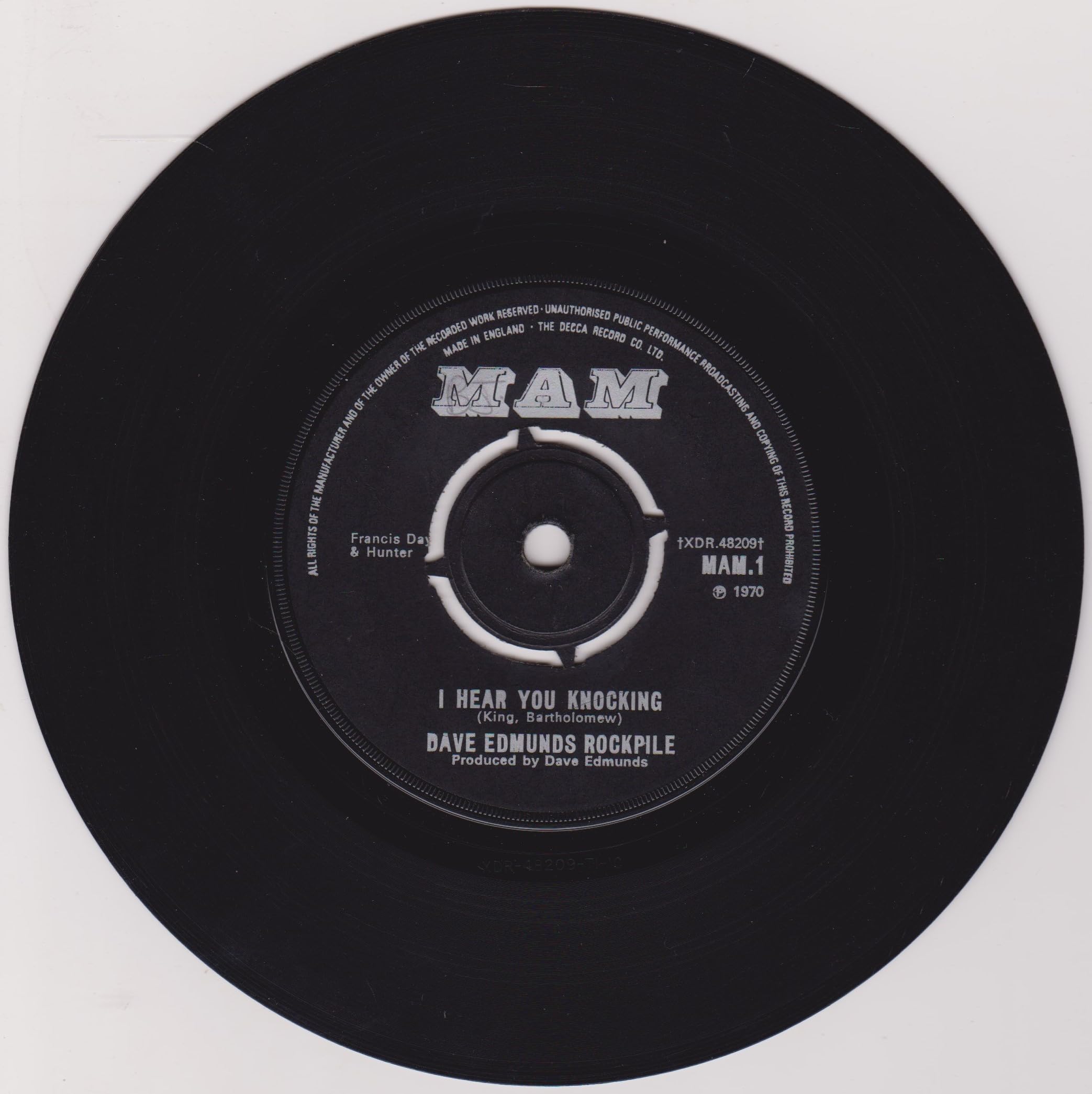 Dave Edmunds Rockpile - I Hear You Knocking (MAM 1970) 7" vinyl single VG/-