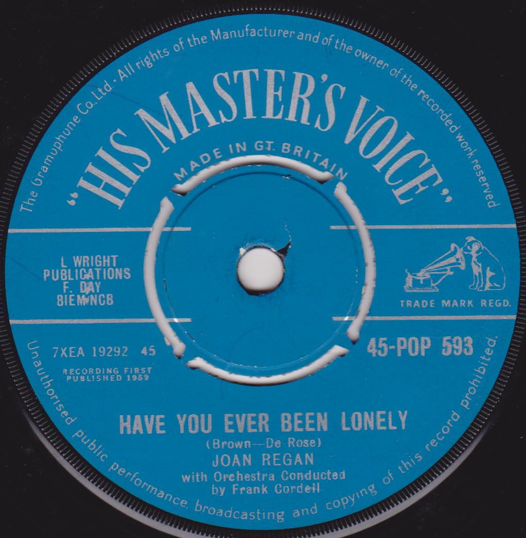 Joan Regan – May You Always (HMV 1959) 7" vinyl single VG/-