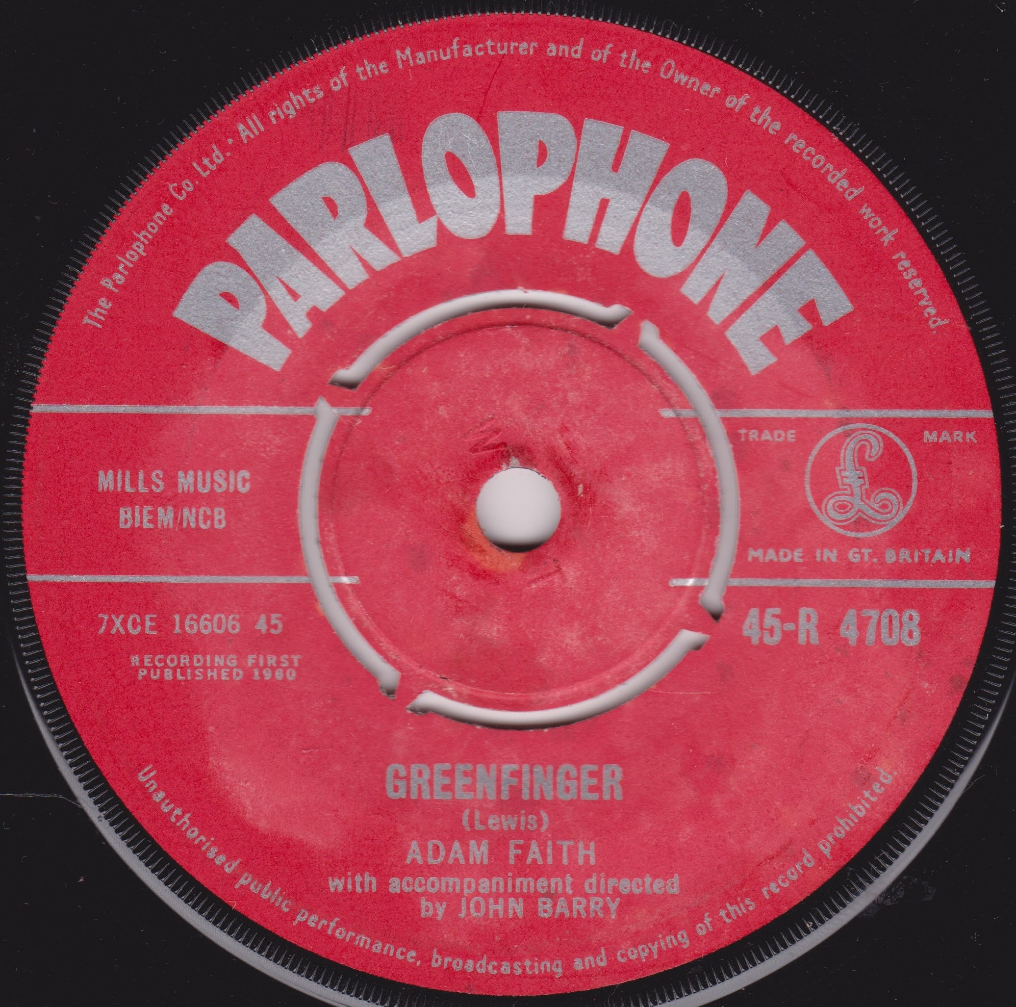 Adam Faith – Lonely Pup (In A Christmas Shop) (1967) 7" vinyl single VG/-