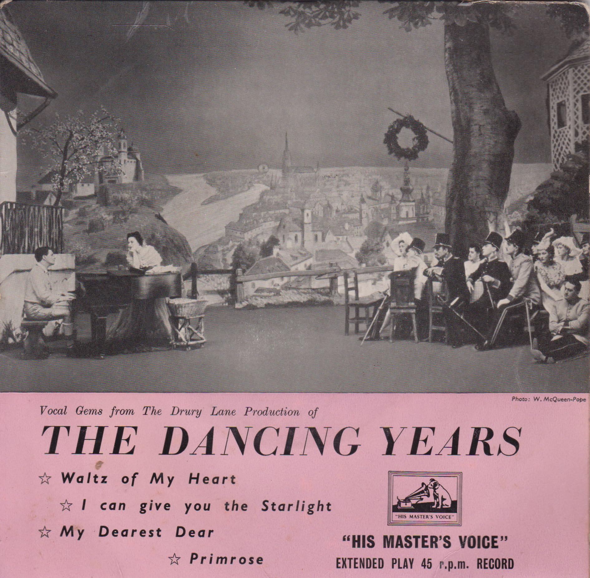 Various – Vocal Gems From The Drury Lane Production Of 'The Dancing Years' 7" vinyl EP VG/VG