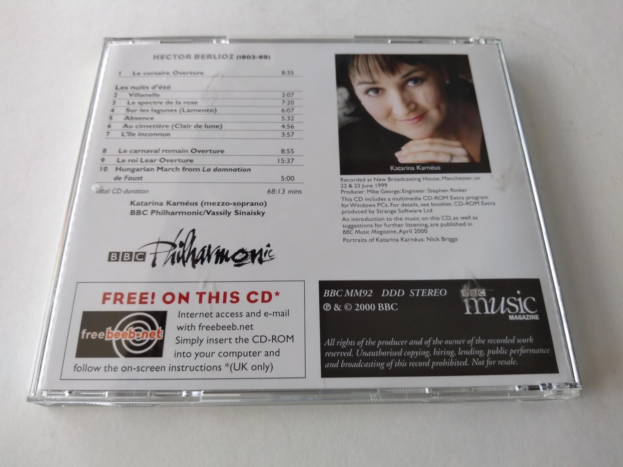 Berlioz - Les nuits d'été (2000) CD album