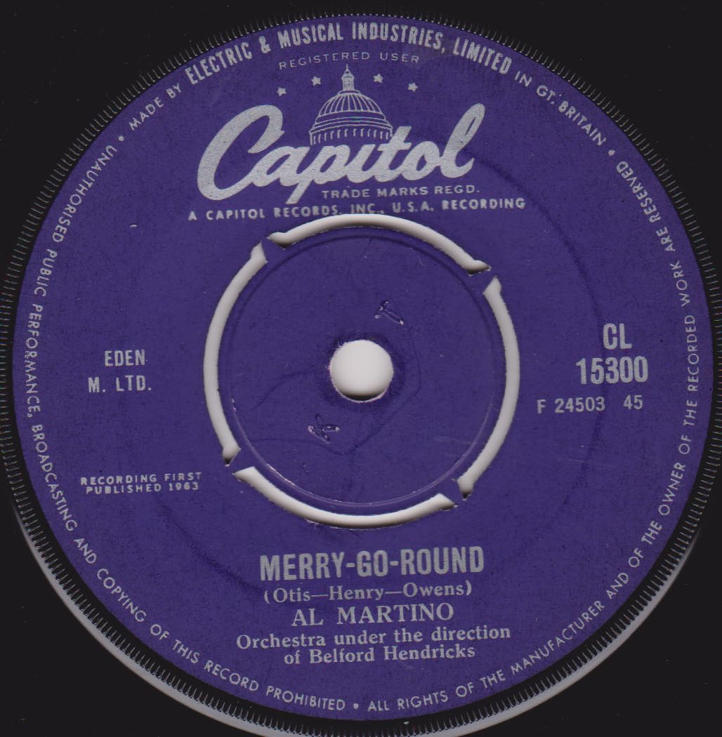 Al Martino - Merry-Go-Round (Capitol 1963) 7" vinyl single VG/-