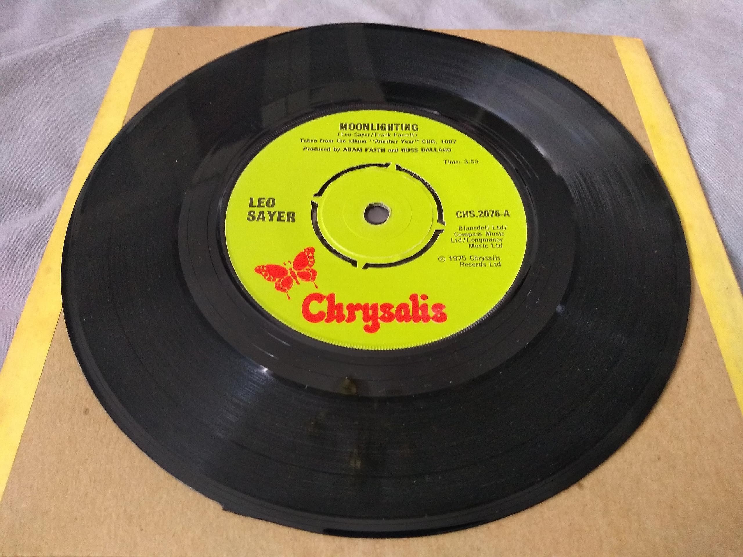 Leo Sayer – Moonlighting (Chrysalis 1975) 7" vinyl single VG/-