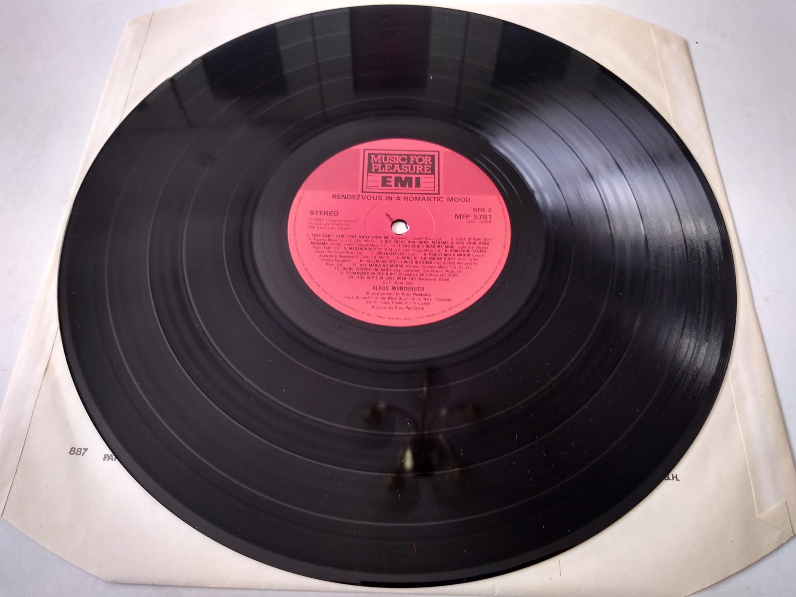 Klaus Wunderlich – In A Romantic Mood (MFP 1982) 12" vinyl LP VG/VG