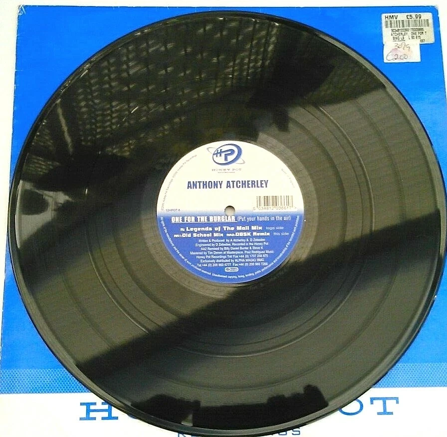 Anthony Atcherley - One For The Burglar (2000) 12" vinyl single VG/VG