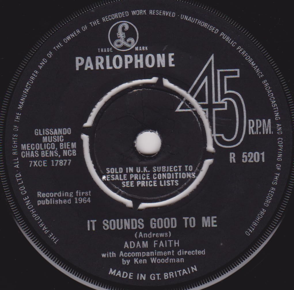 Adam Faith ‎– A Message To Martha (Kentucky Bluebird) (Parlophone 1964) 7" vinyl single VG/-