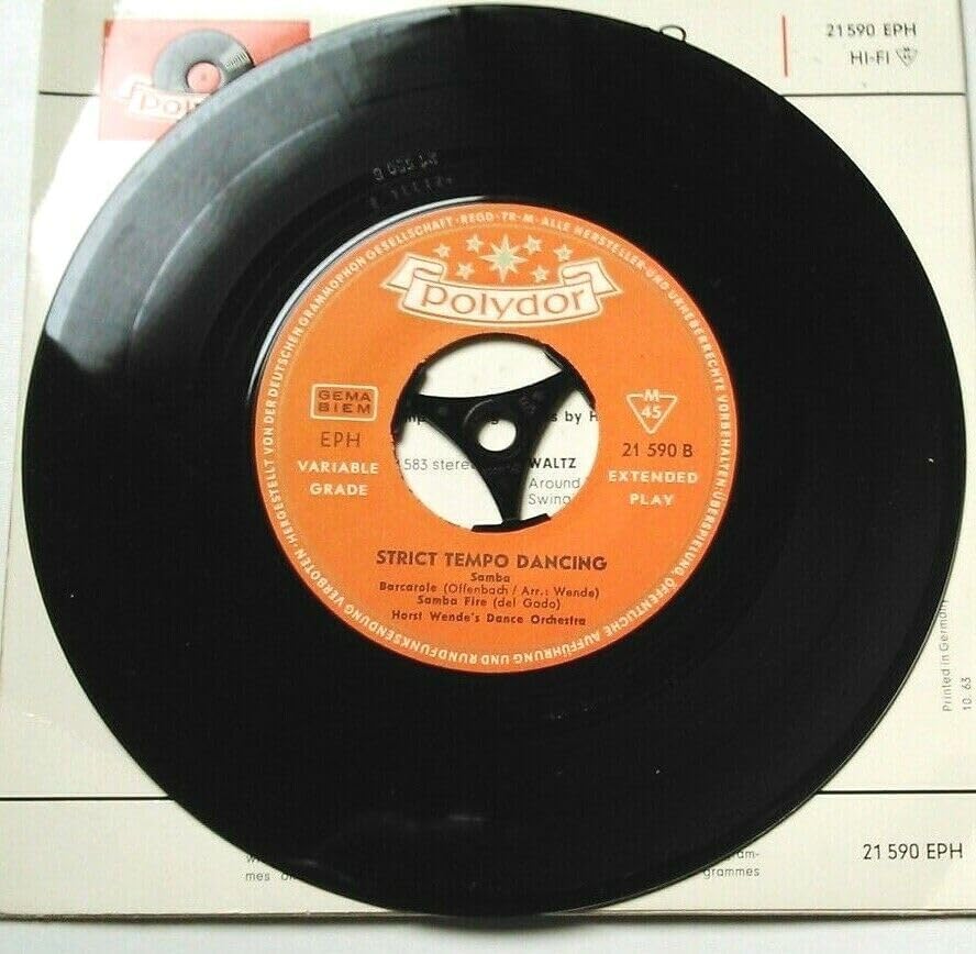 Horst Wende's Dance Orchestra - Strict Tempo Dancing – Samba (Polydor) 7" vinyl EP VG/VG German