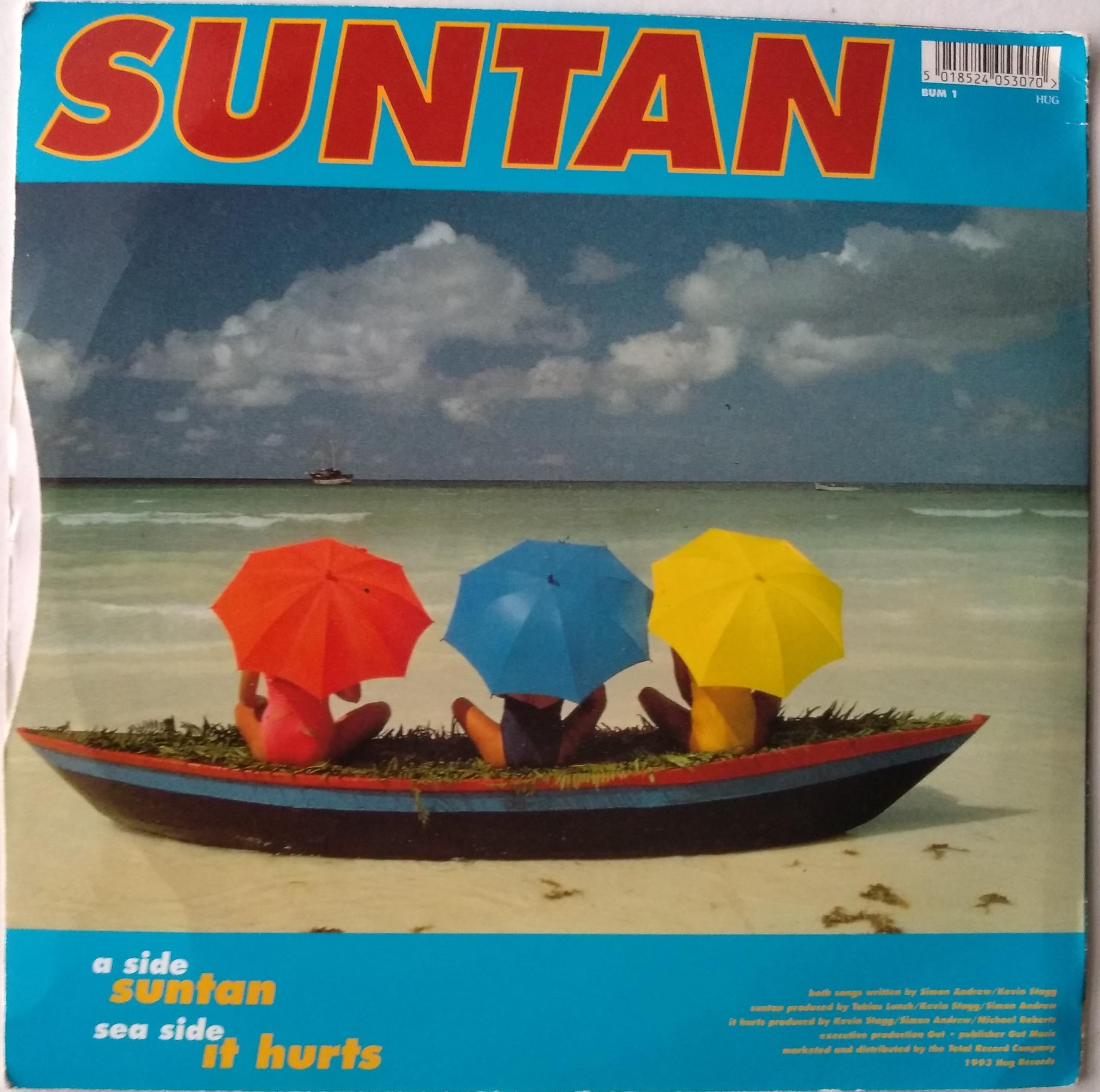 Stan ‎– Suntan (Hug 1993) 7" vinyl single VG/VG