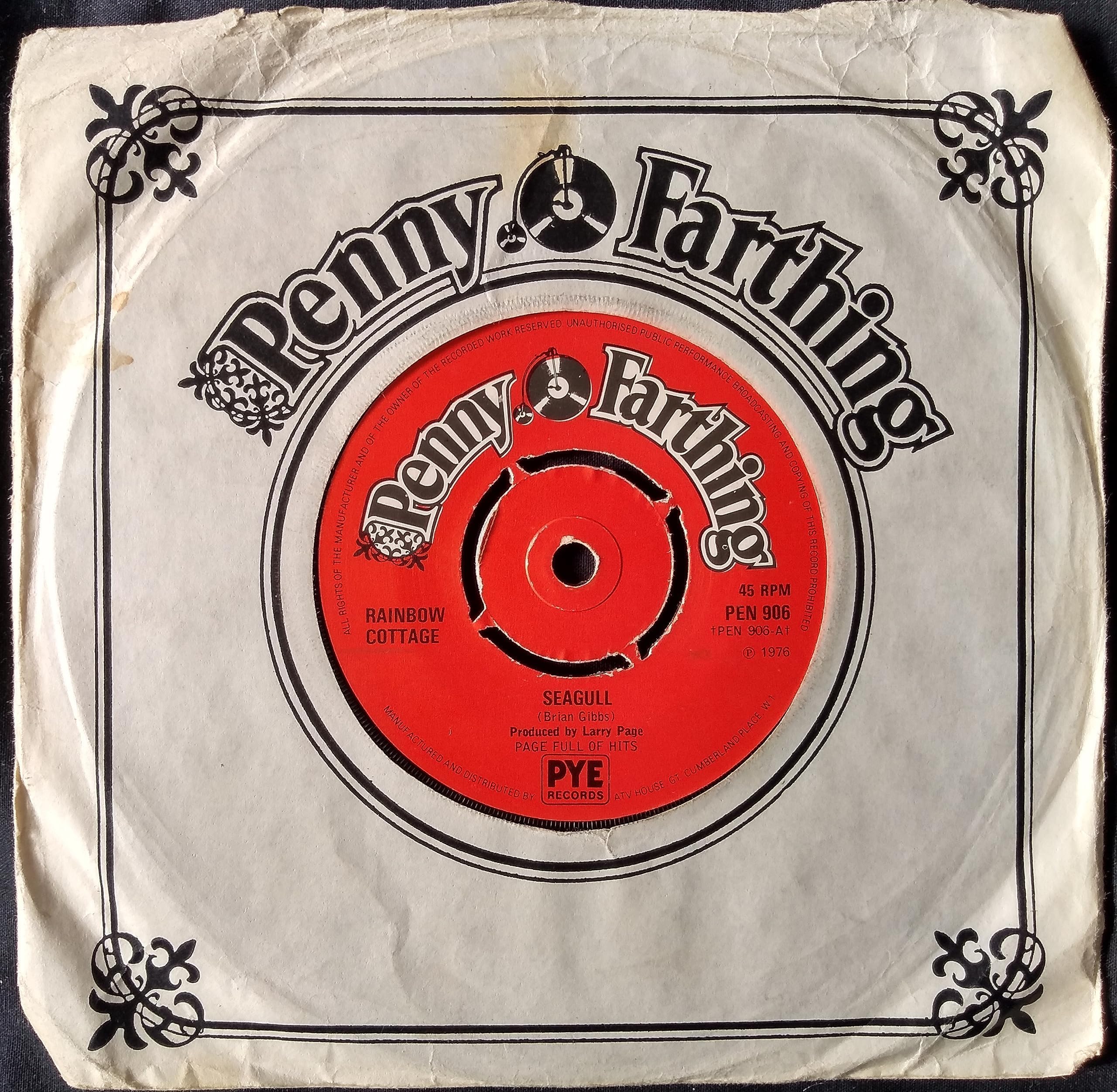 Rainbow Cottage - Seagull (Penny Farthing 1976) 7" vinyl single VG/VG
