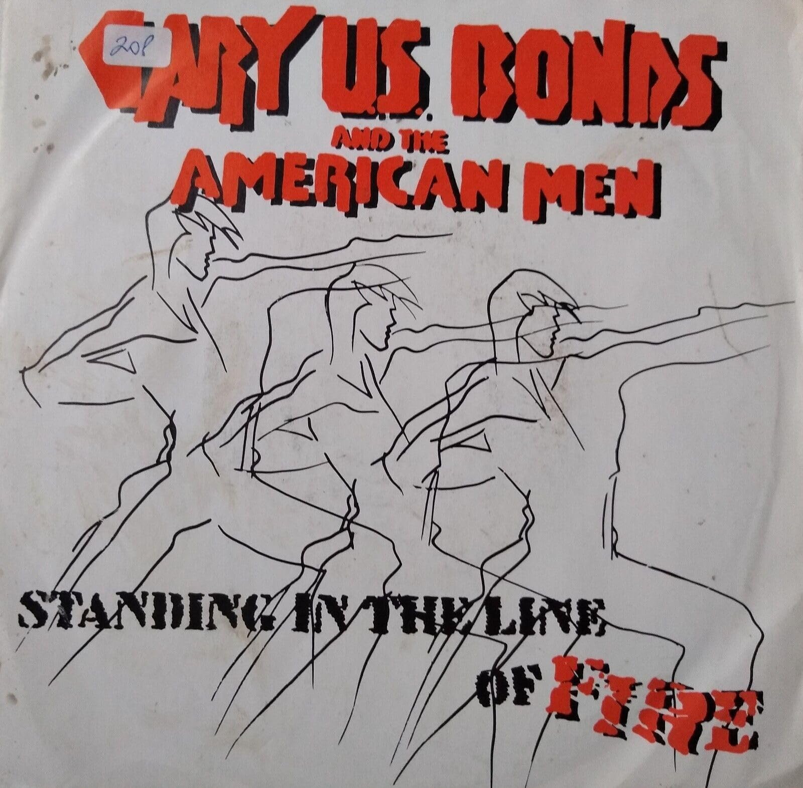 Gary US Bonds and the American Men - Standing in the Line of Fire (Making Waves 1984) 7" vinyl single VG/VG