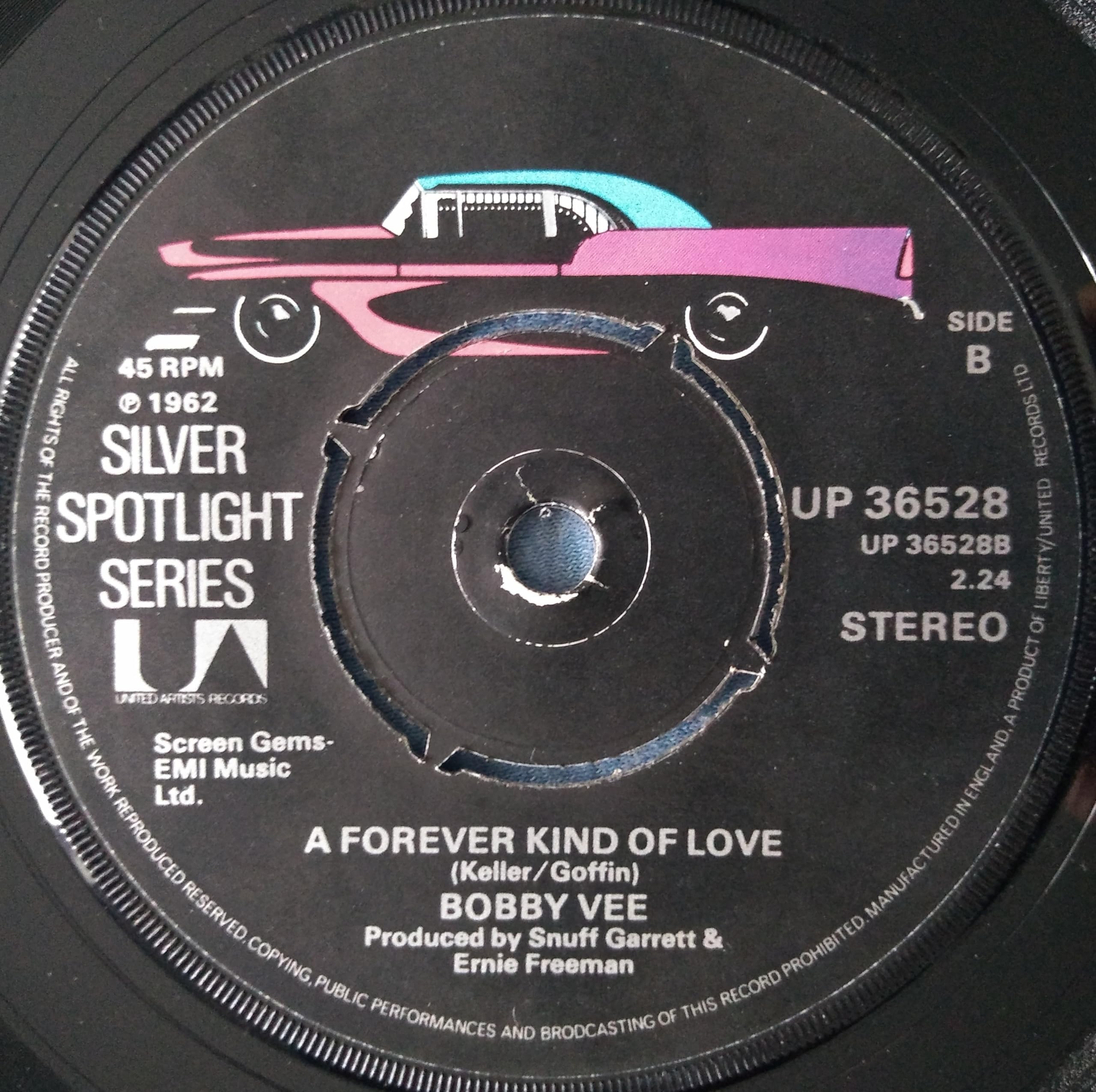 Bobby Vee - Take Good Care of My Baby (UA 1979) 7" vinyl single VG/-