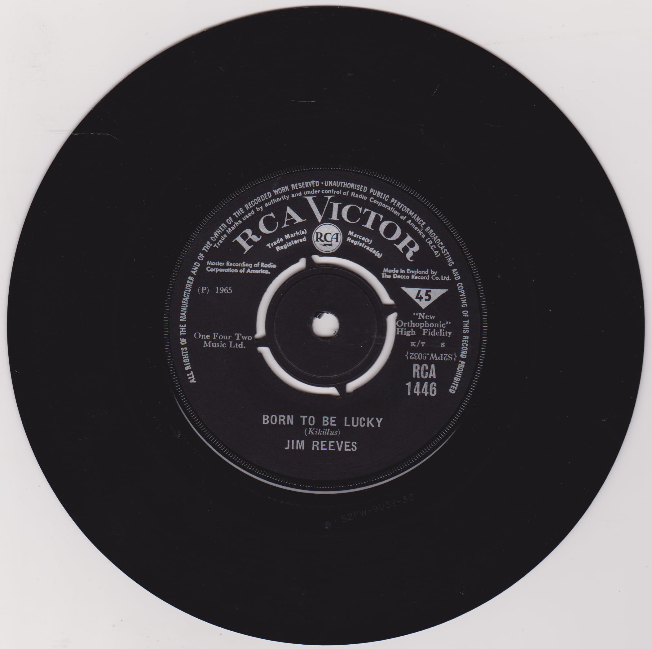 Jim Reeves – Not Until The Next Time (RCA Victor 1965) 7" vinyl single VG/VG
