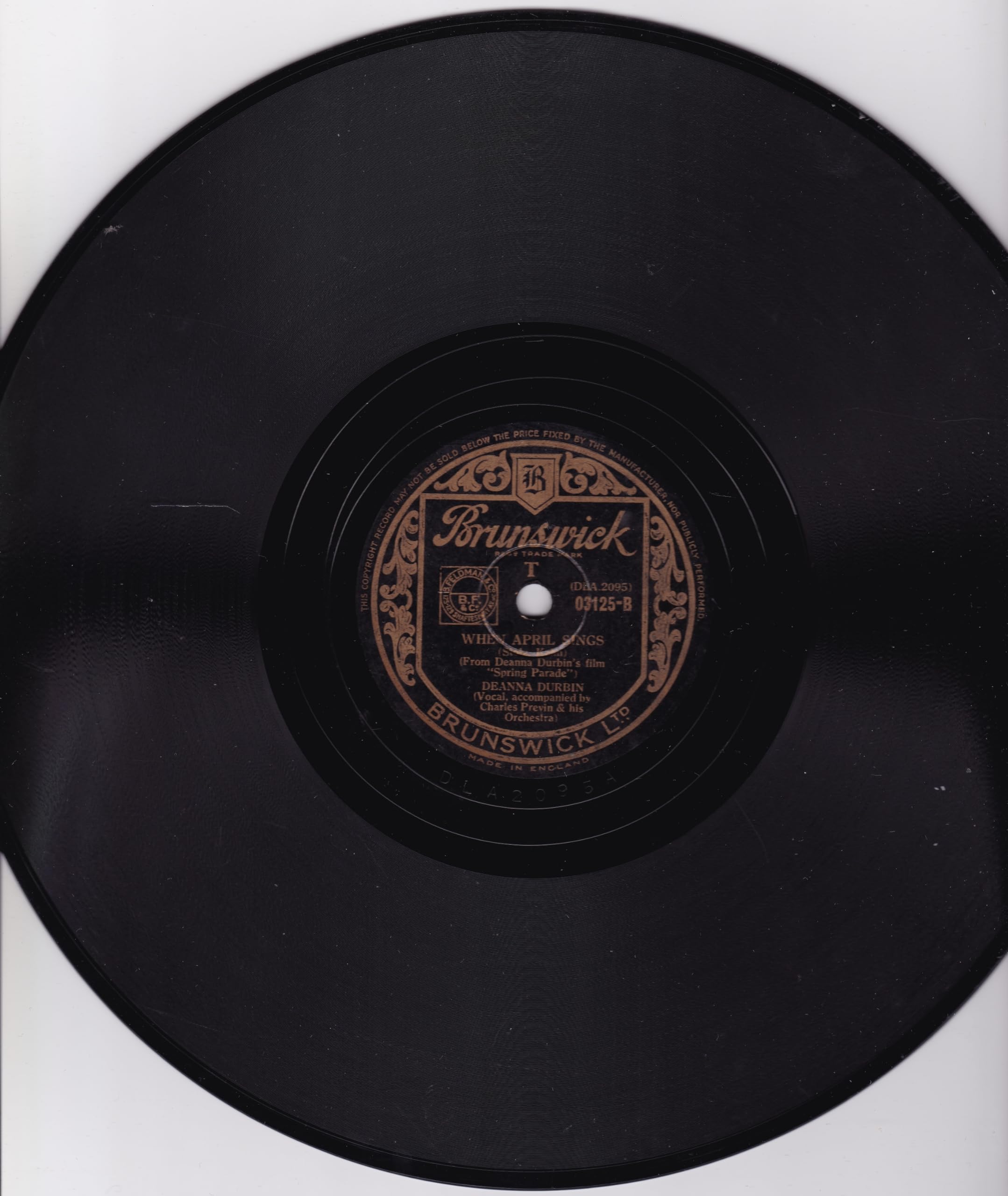 Deanna Durbin ‎– Waltzing In The Clouds (Brunswick 1940) 10" 78RPM shellac single VG/-