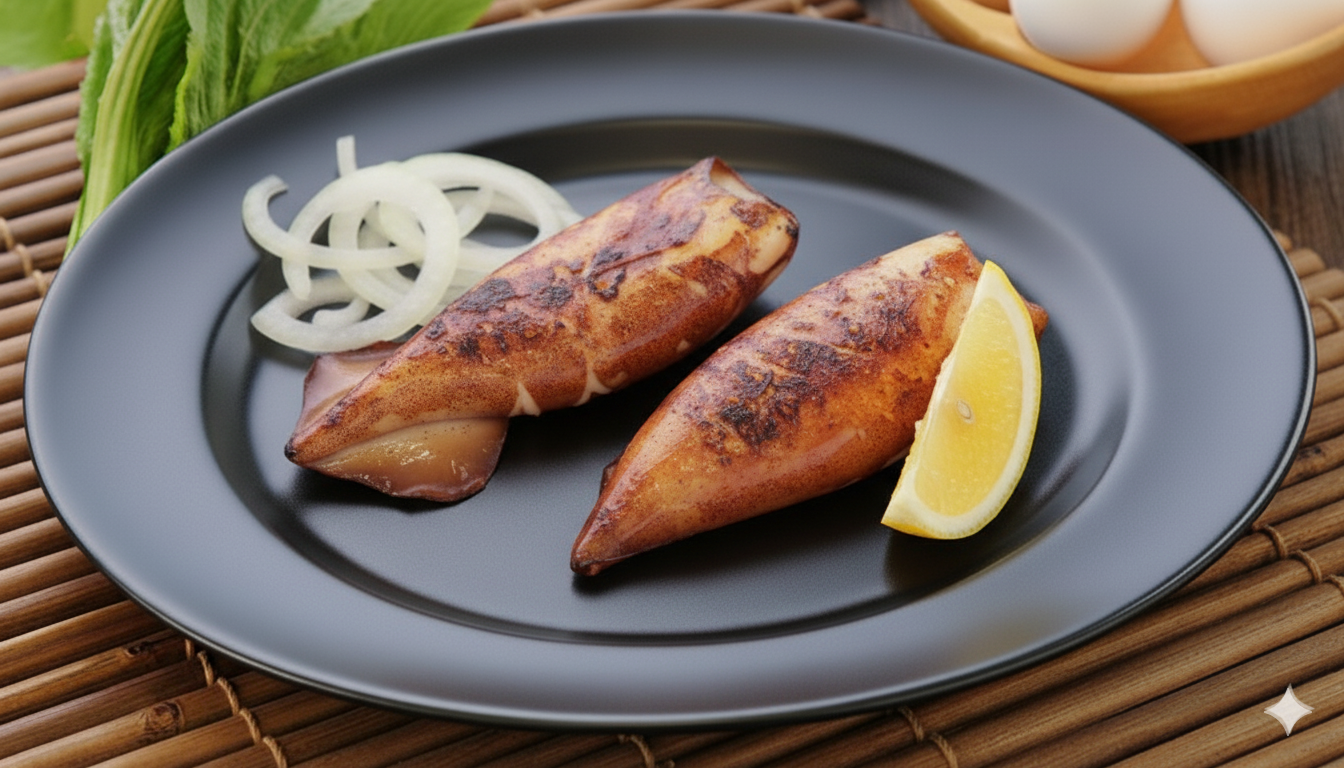 Grilled Stuffed Squid