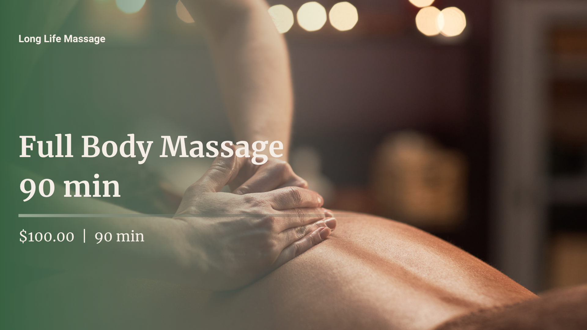 Full Body Massage 90 min