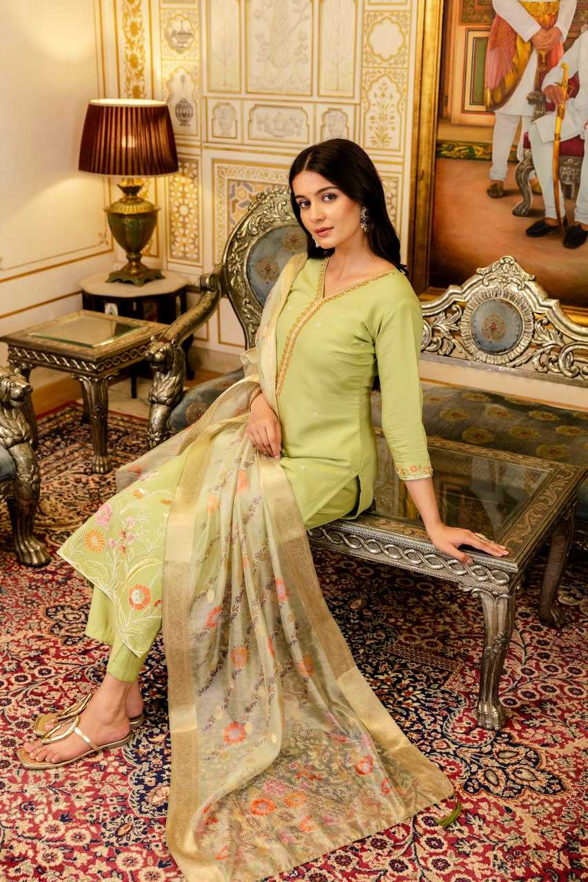 Viscose Kurti With Pant & Dupatta