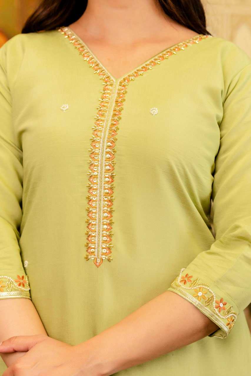 Viscose Kurti With Pant & Dupatta