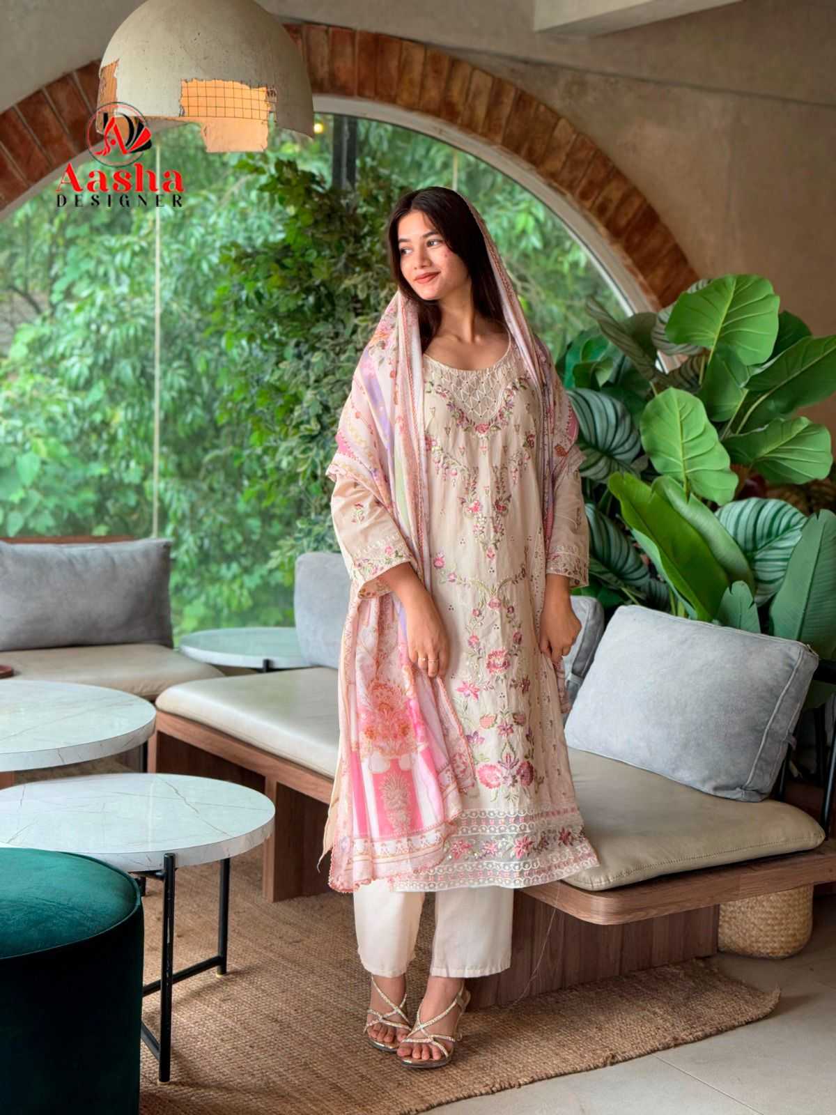 Premium Cotton Embroidered Kurti Set