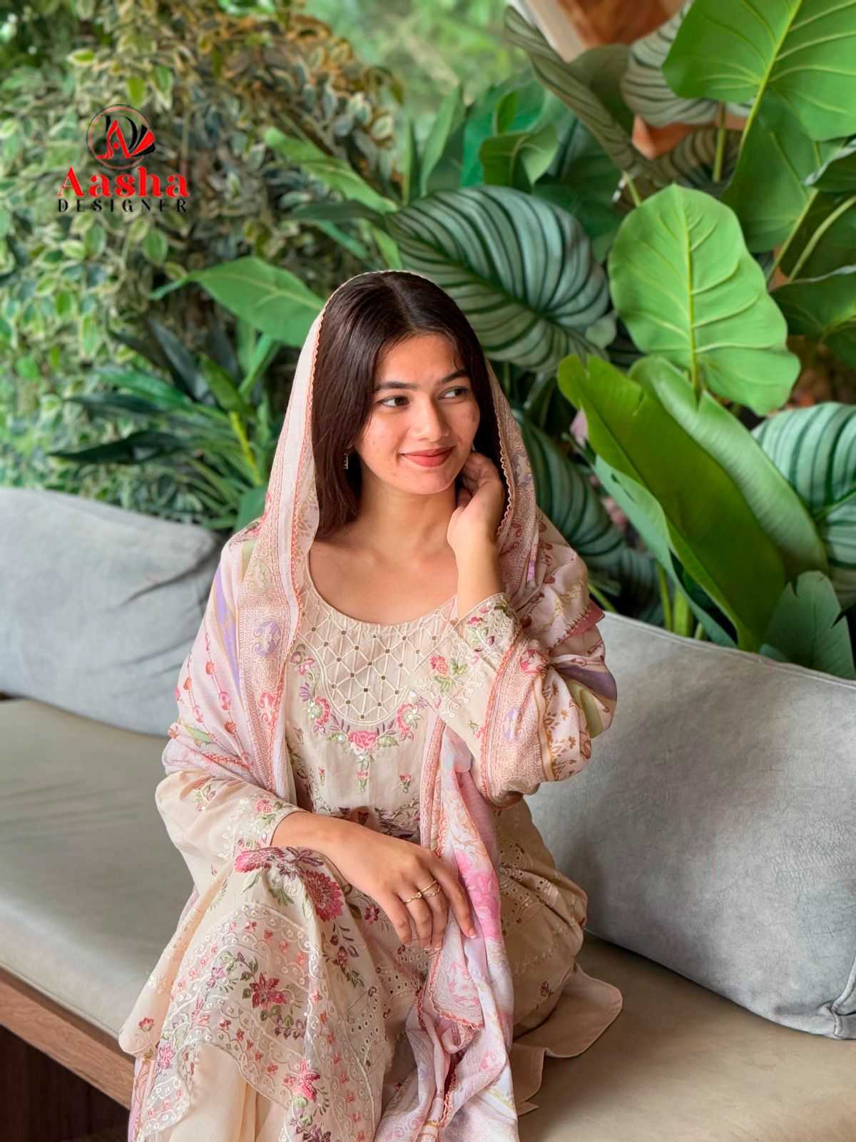 Premium Cotton Embroidered Kurti Set