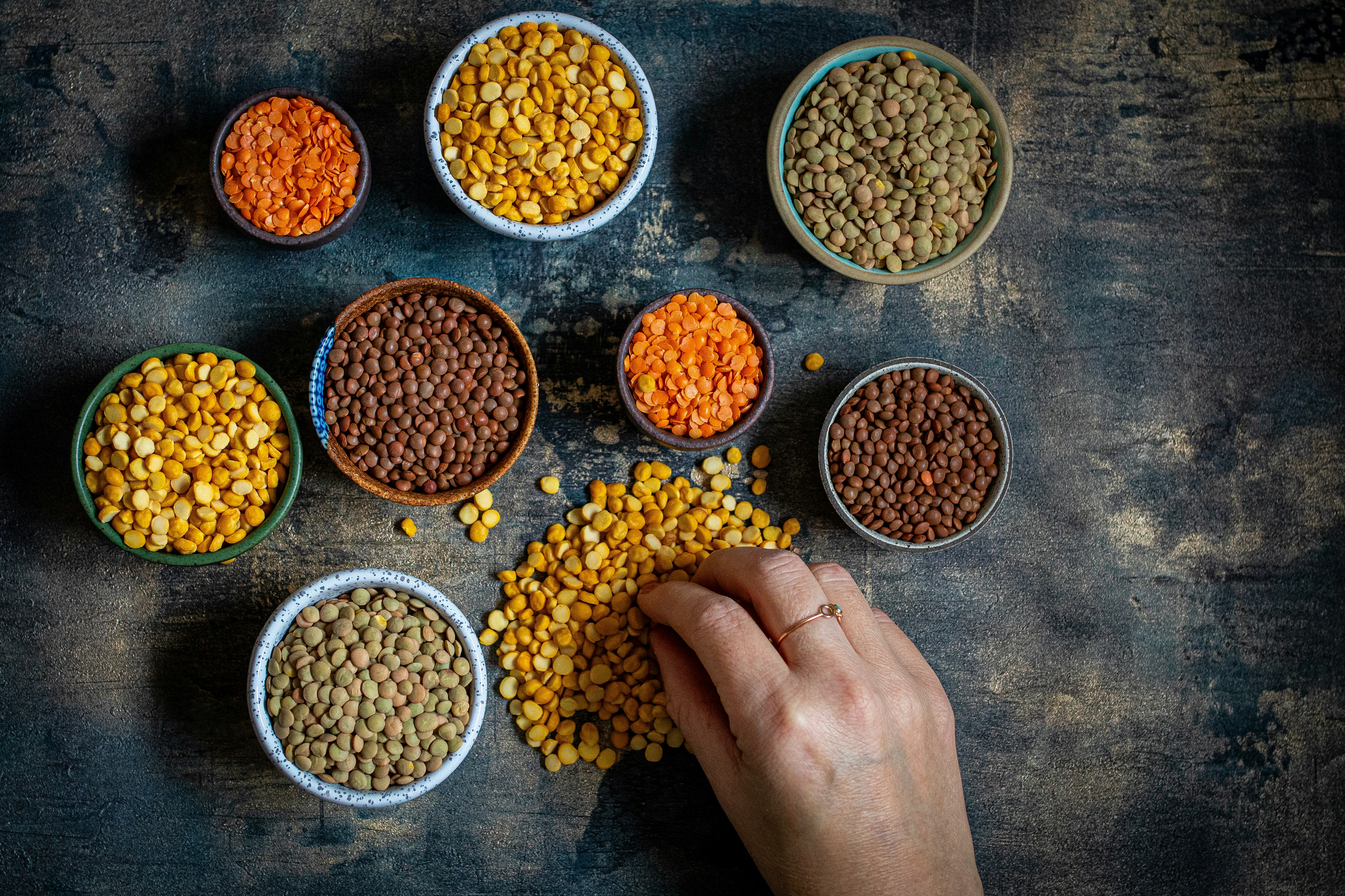 Assorted Dried Lentils and Pulses