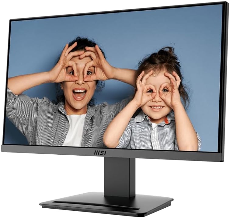 MSI PRO MP223 E2, 22-inch VA 1920 x 1080 (FHD) Computer Monitor, 100Hz, Adaptive-Sync, HDMI, Video Port, Display Port, VESA Mountable, Tilt, 1ms, Black