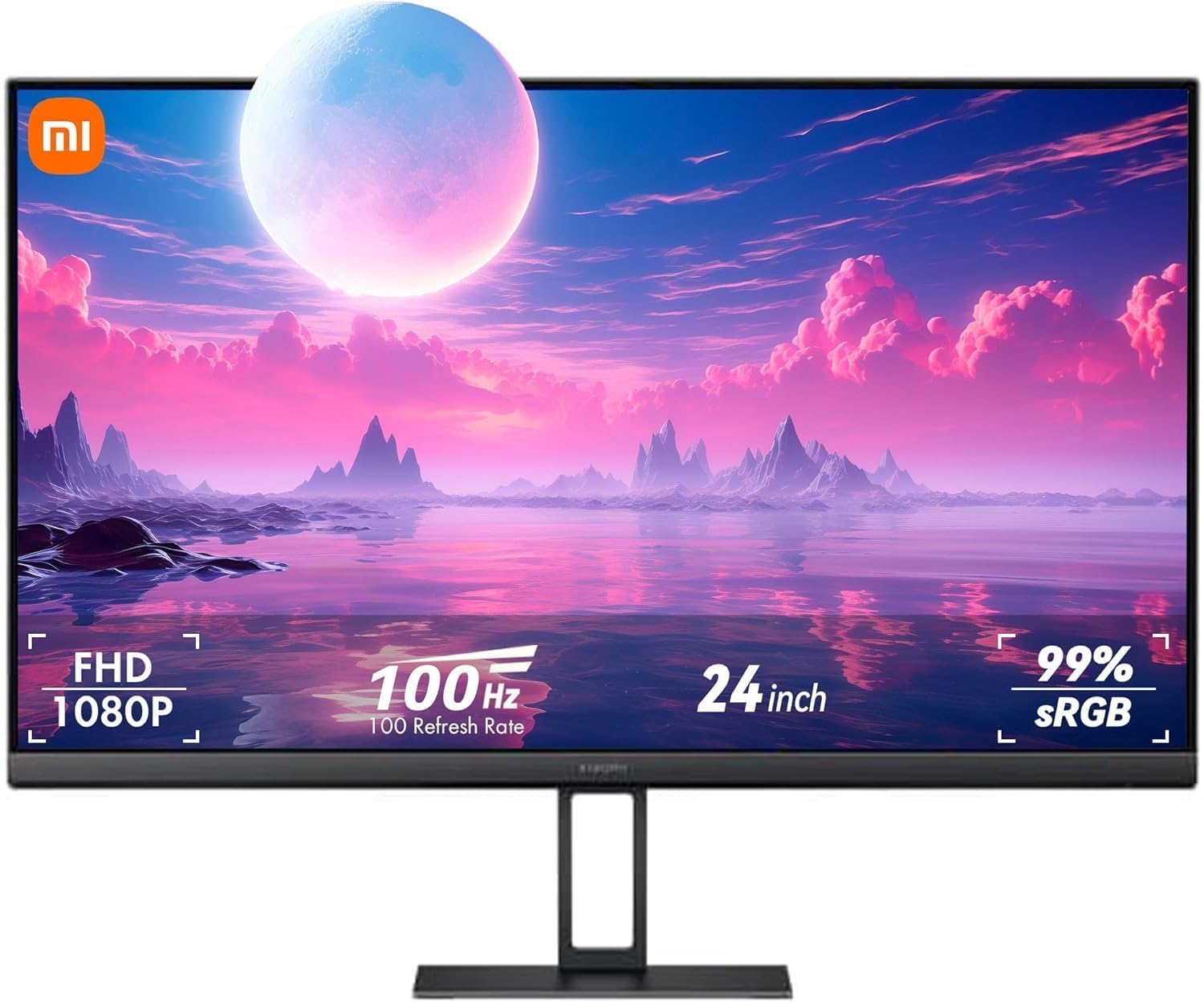 Xiaomi Gaming Monitor A24i 24 Inch IPS, 100Hz, 6ms, ∆Е<2, 7.5mm, 100Hz, 1920 x 1080 IPS 178 DP 1.4 supported, Wall Mount Computer Screen Monitor Desktop Monitors