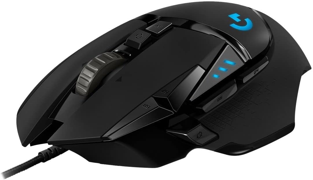 Logitech G502 Hero High Performance Wired Gaming Mouse, Hero 16K Sensor, 16,000 DPI