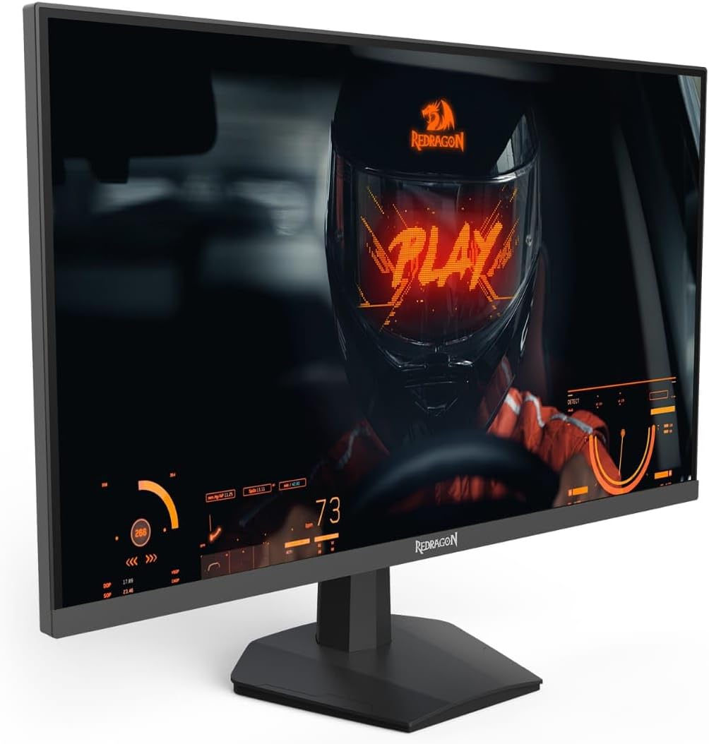 Redragon Azur GM27X5IPS 27-inch, FHD (1920 x 1080), 180Hz Refresh Rate, 1ms MPRT, IPS Panel Gaming Monitor with AMD FreeSync, Blur-Free Gaming with Vibrant Colors, Local Warranty