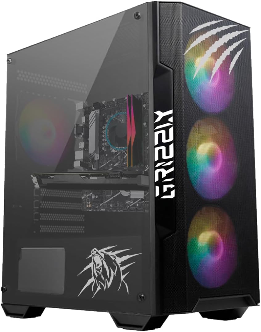 SUPERGAMER Grizzly Intel Core I5 12400F 4.4GHz Gamer PC, NVIDIA RTX 3060 RAM 16GB M.2 NV2 1TB WiFi BT PG-068