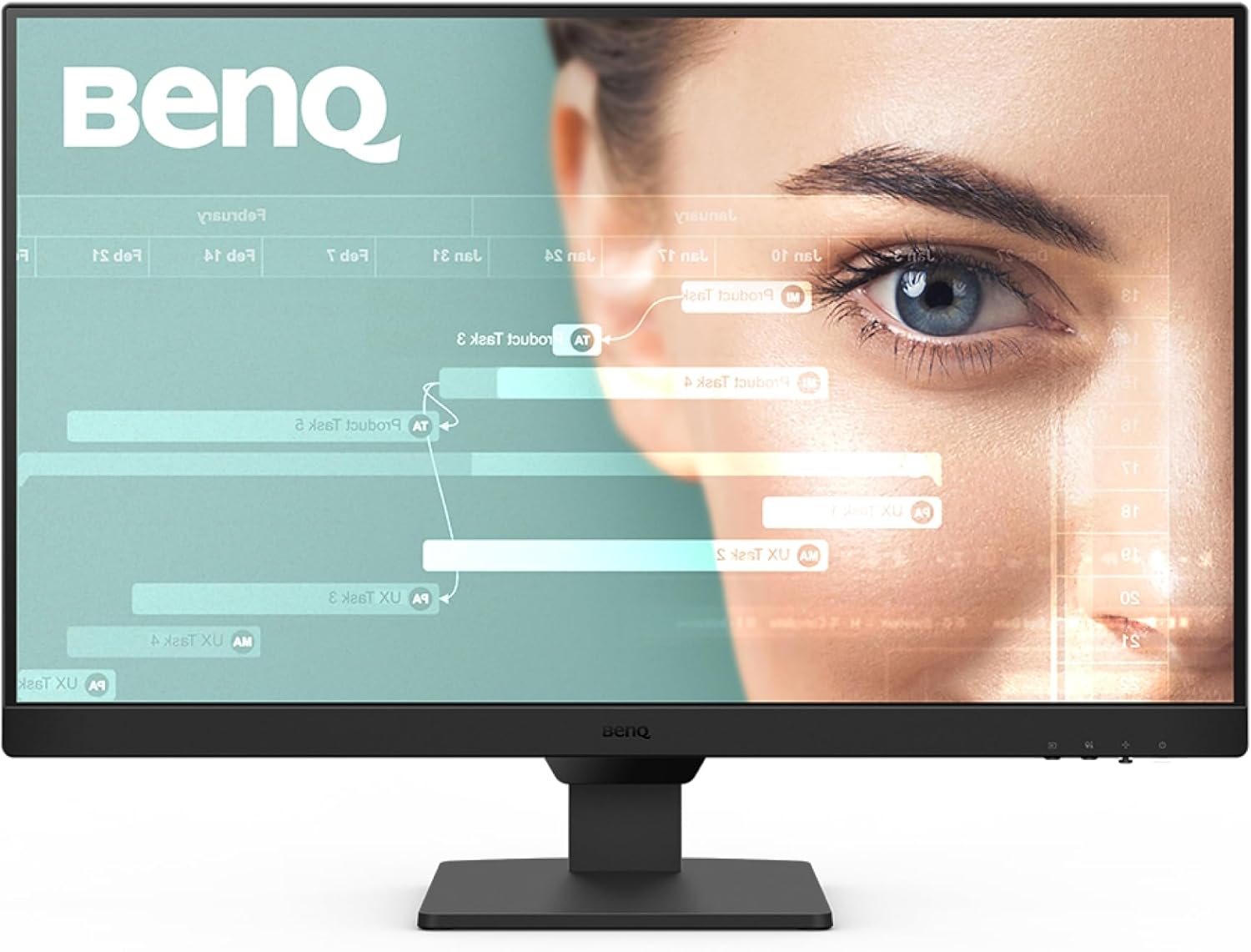 BenQ GW2790 27" Gaming Monitor | Smooth 100Hz | True 99% sRGB Color | Eye Protection | Sleek Frameless Design | Multiple Connections | Built-in Audio | Ready to Use | 3 Year Warranty