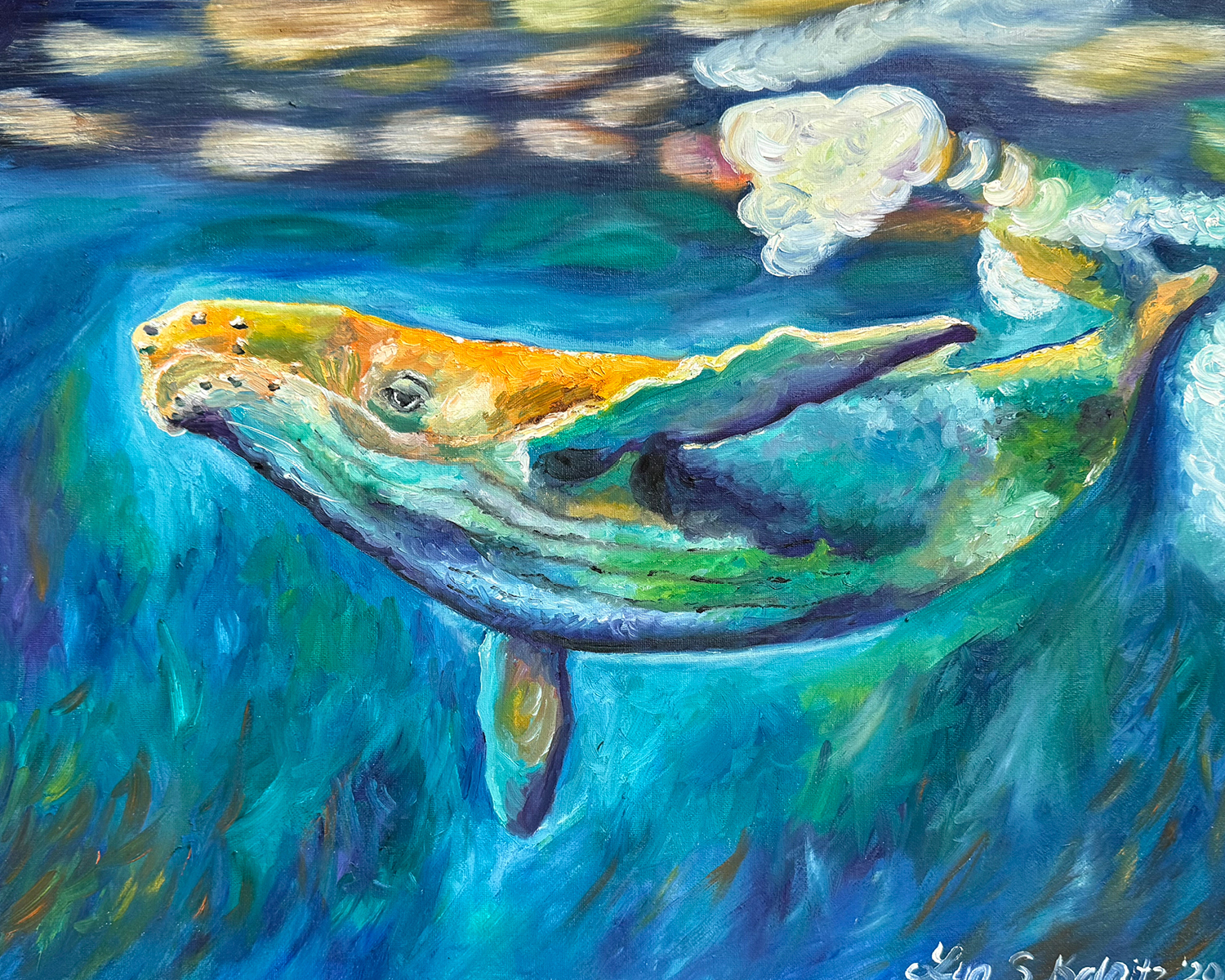 Humpback Whale Art Painting