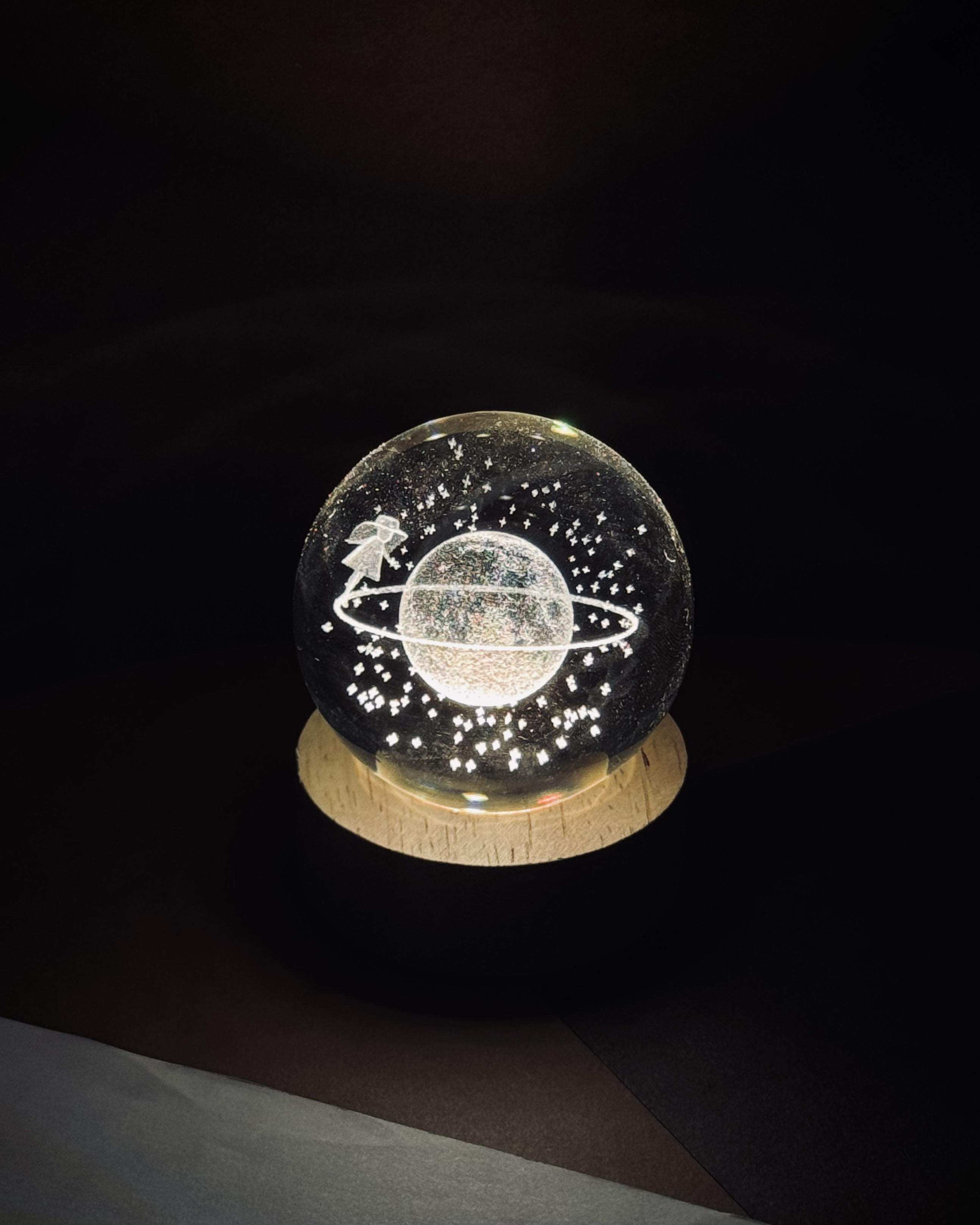 Gezegen Temalı Cam Küre