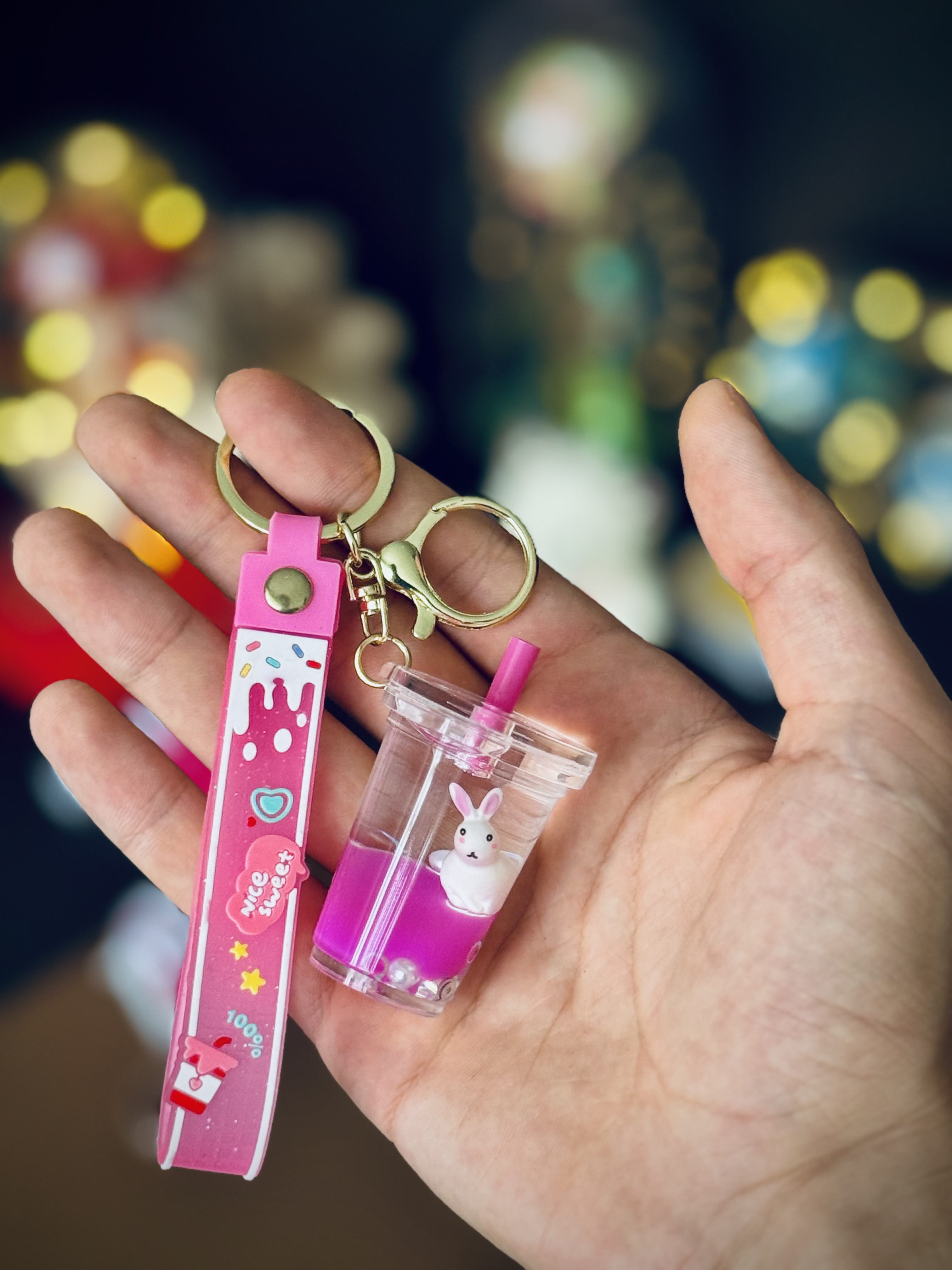 Sevimli Tavşanlı Anahtarlık