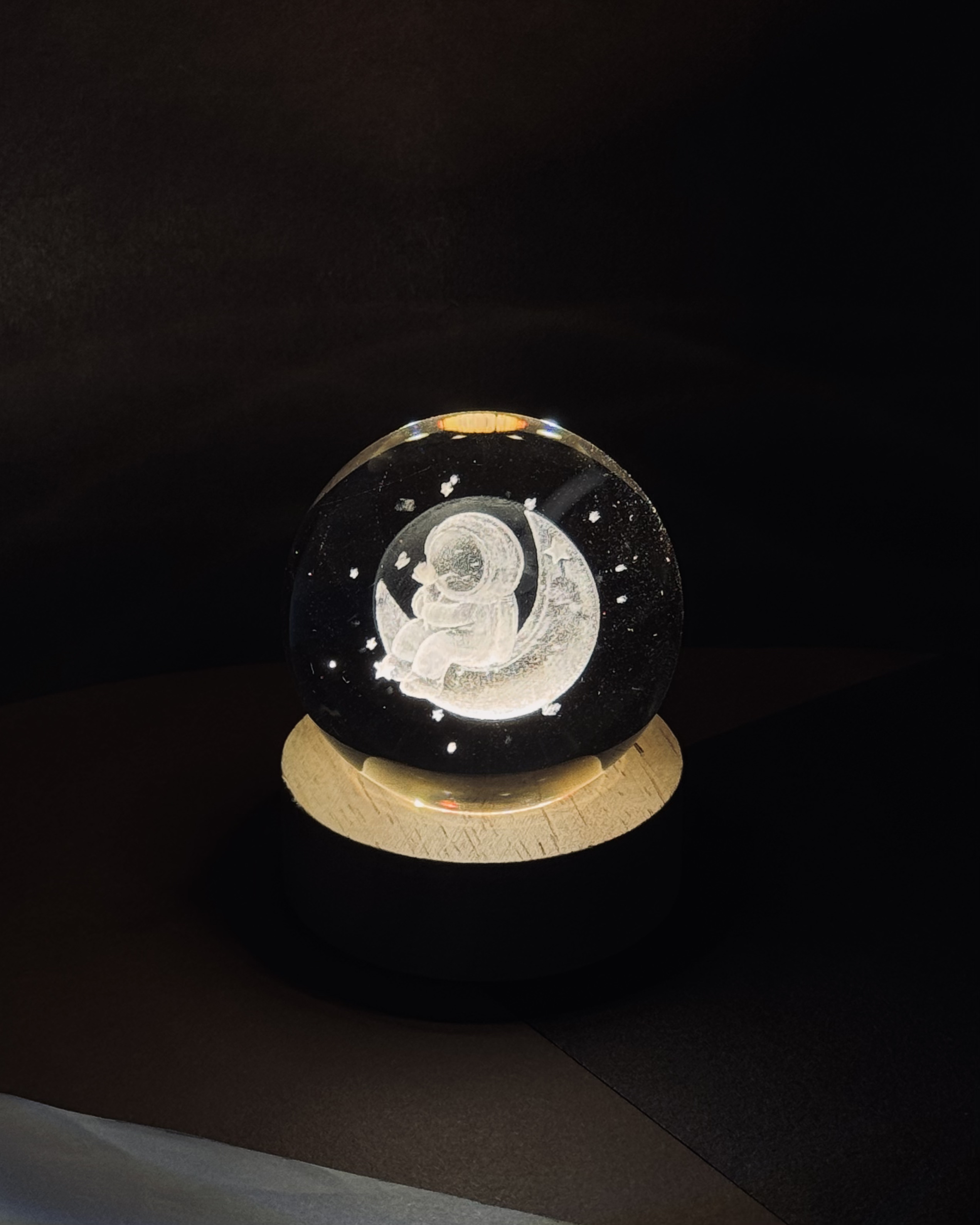 Astronot Temalı Kristal Küre